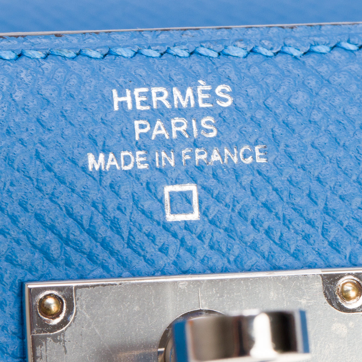 Hermes 2021 Mykonos/Bleu Zellige Epsom Leather Alligator Kelly Depliant Medium Touch Trifold Wallet w/ Box