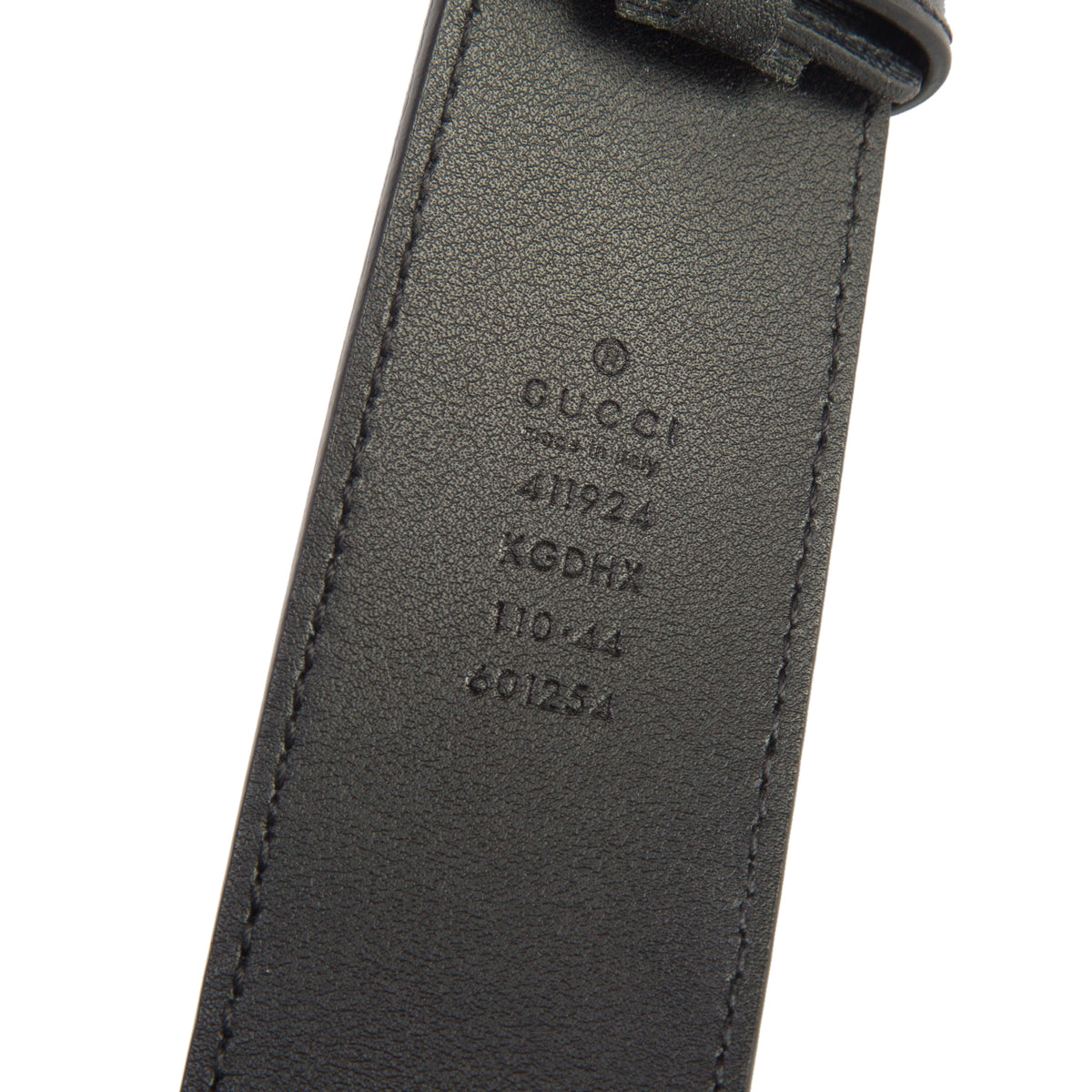 Gucci Black GG Supreme Canvas Wide Belt with Interlocking G Buckle 110 44 w/ Box
