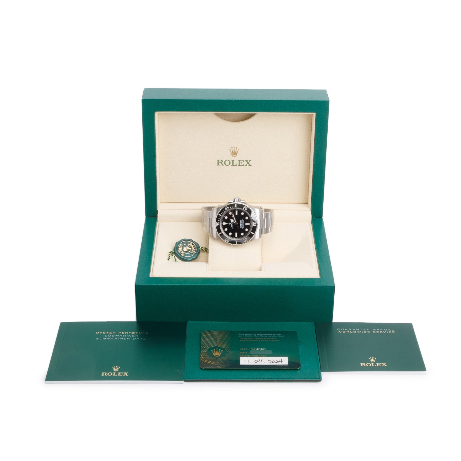 Rolex 2024 Stainless Steel Submariner (No Date) 41 MM Automatic Watch 124060 w/ Box & Papers