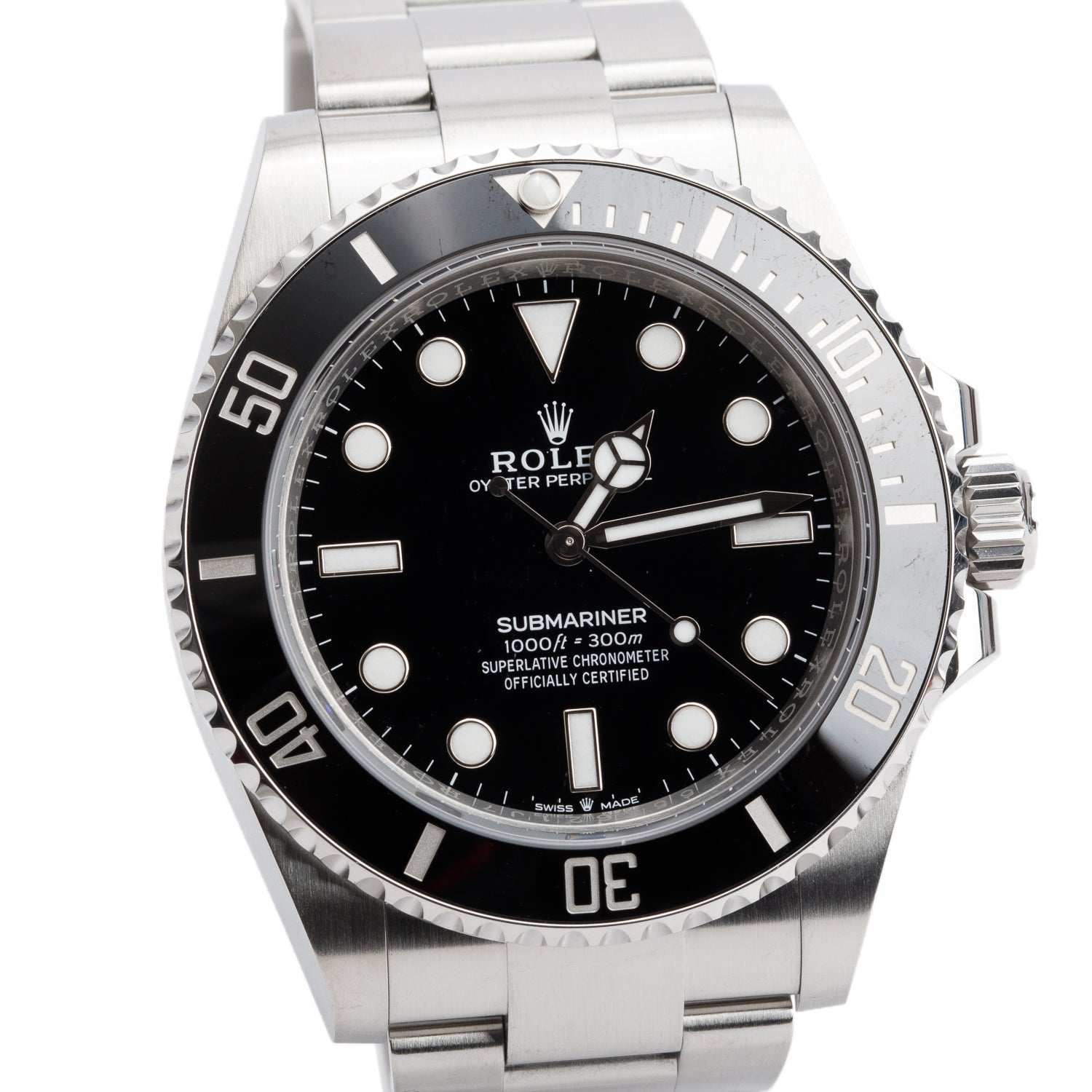 Rolex 2024 Stainless Steel Submariner (No Date) 41 MM Automatic Watch 124060 w/ Box & Papers