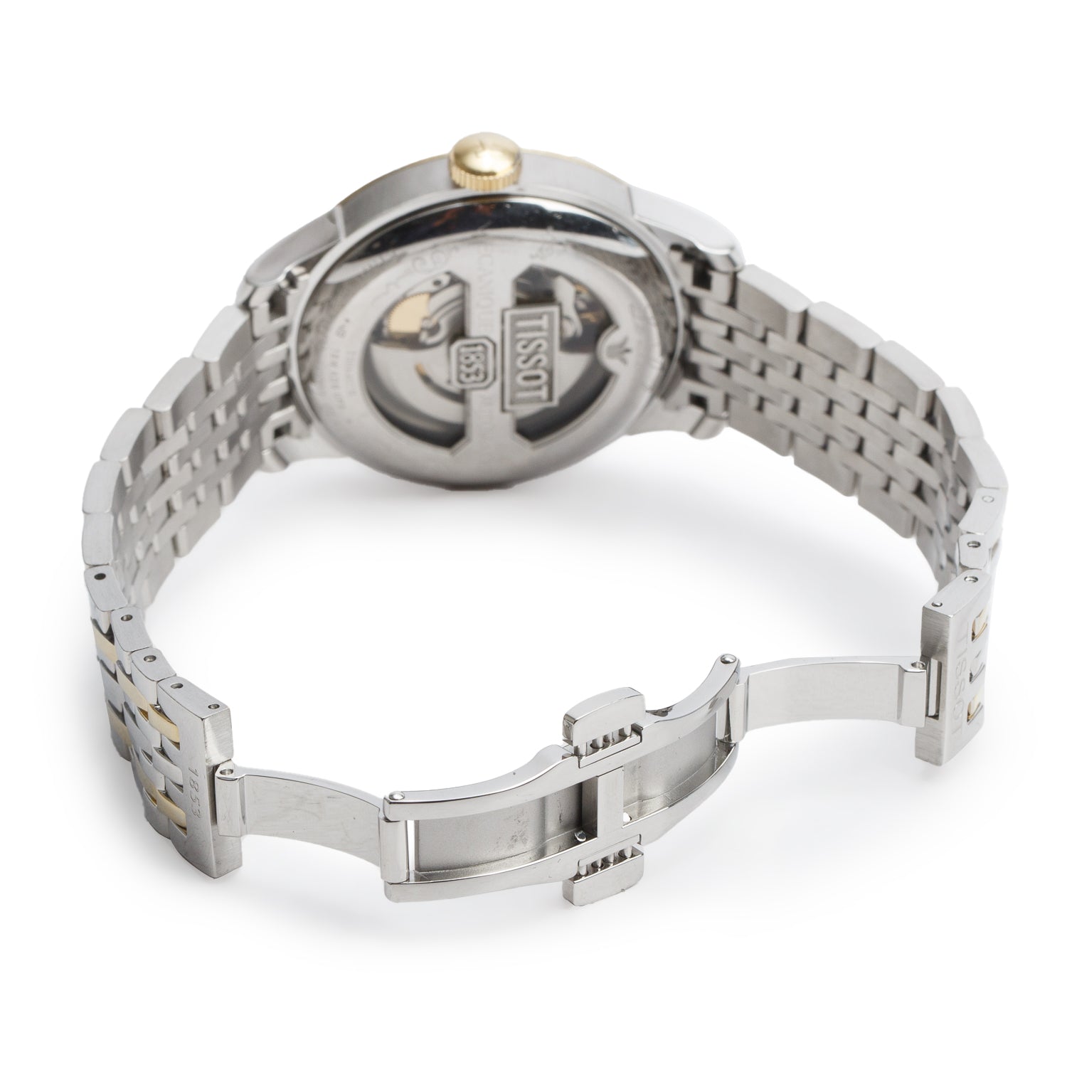 Tissot Two-Tone Stainless Steel Le Locle Powermatic 80 39.3 MM Automatic Watch Silver Dial