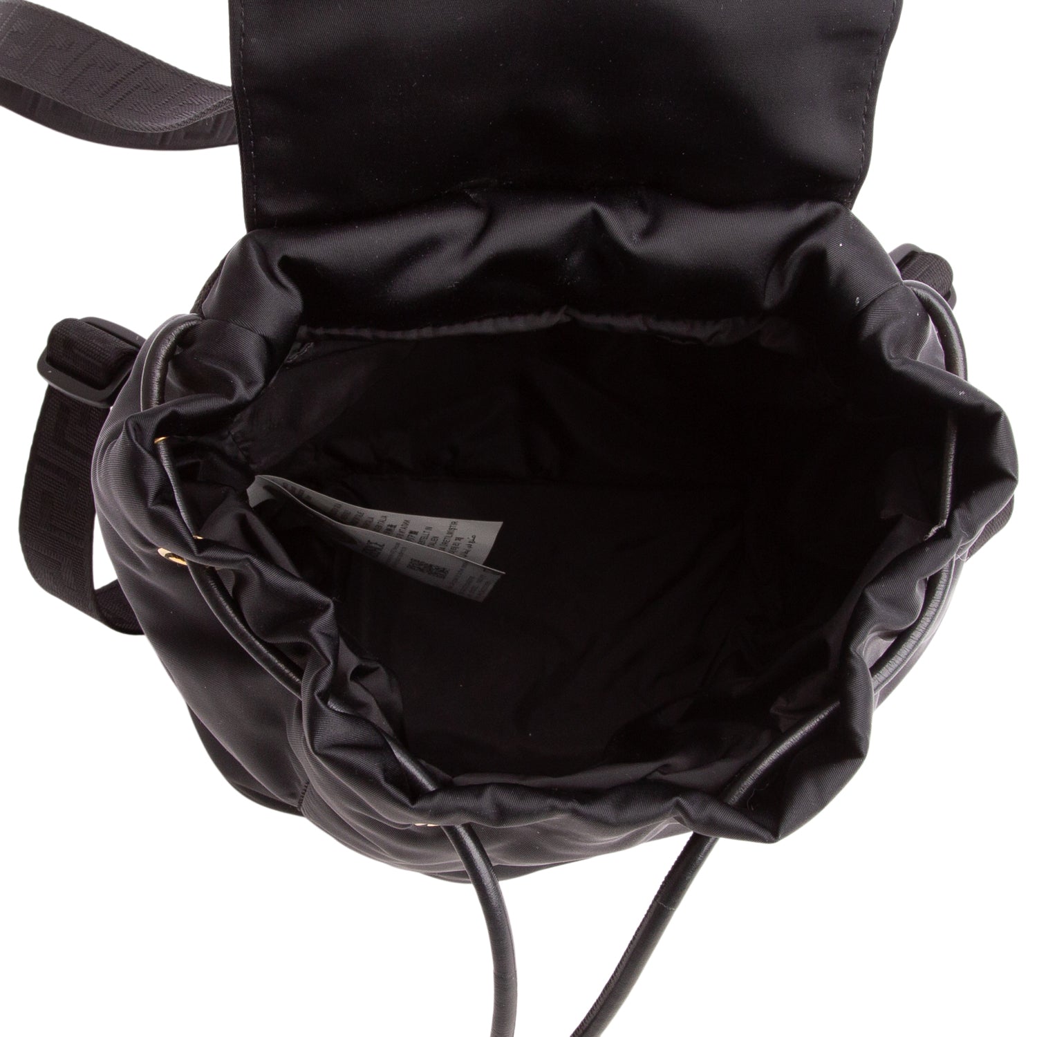 Versace Black Nylon Small Medusa Insignia Backpack