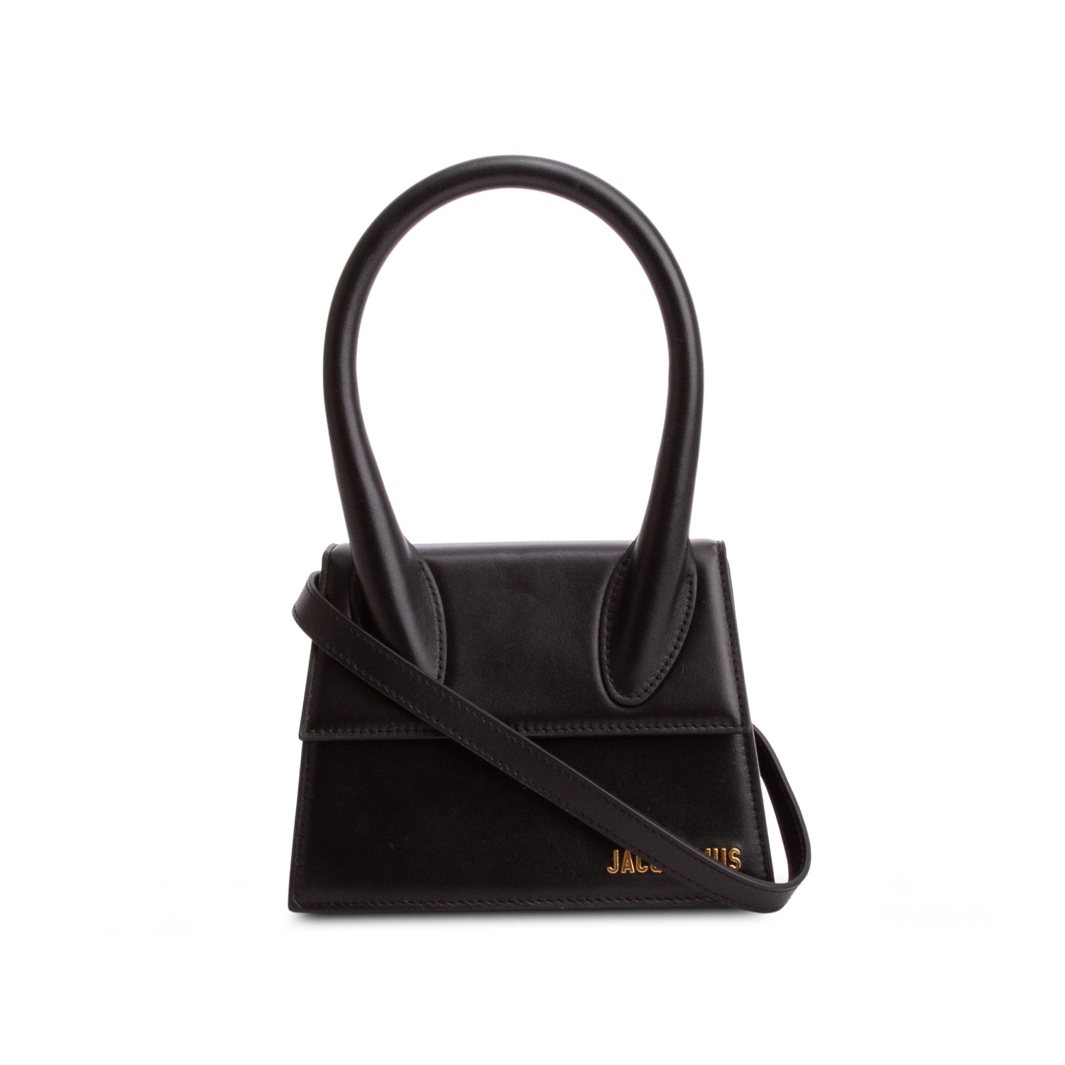 Jacquemus Black Leather Le Chiquito Bag w/ Strap