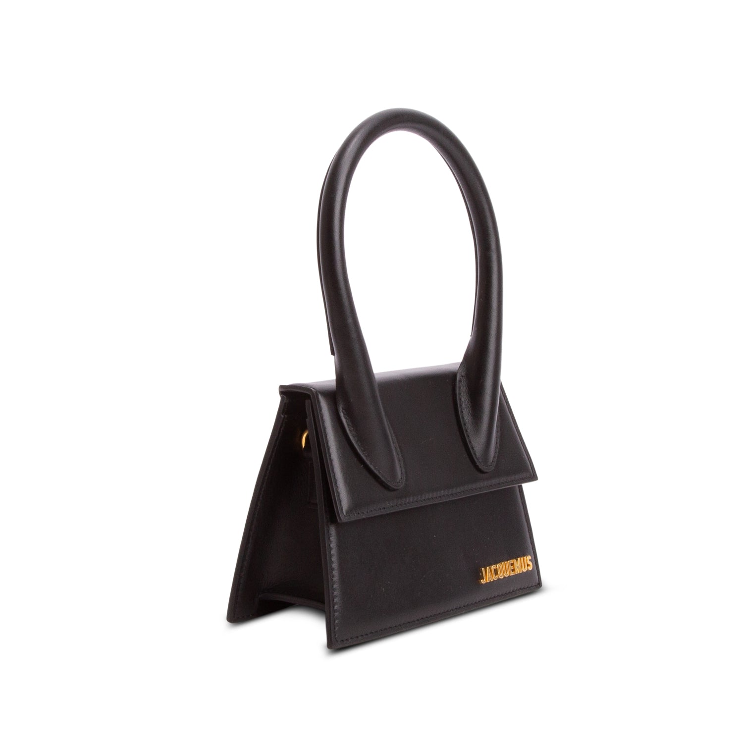 Jacquemus Black Leather Le Chiquito Bag w/ Strap
