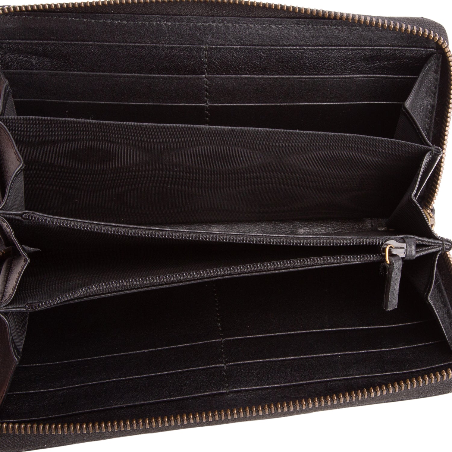 Gucci Black GG Marmont Matelasse Leather Zip Around Wallet w/ Box