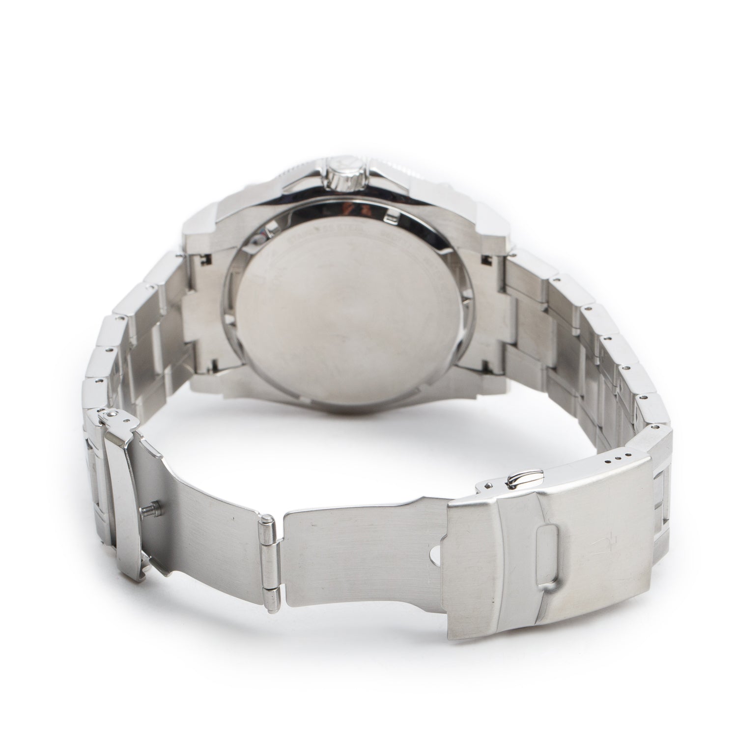 Bulova Stainless Steel Precisionist 46.5 MM Quartz Watch Grey Silver Dial 96B131 w/ Box