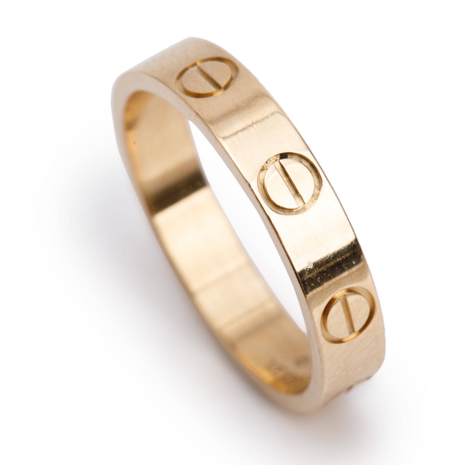 Cartier 18k Yellow Gold 3.6 mm Love Wedding Band Ring, Size 49 4.75
