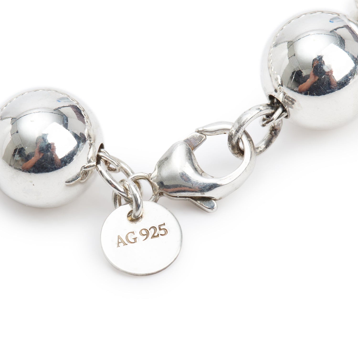Tiffany & Co. Sterling Silver 10 MM HardWear Ball Bracelet