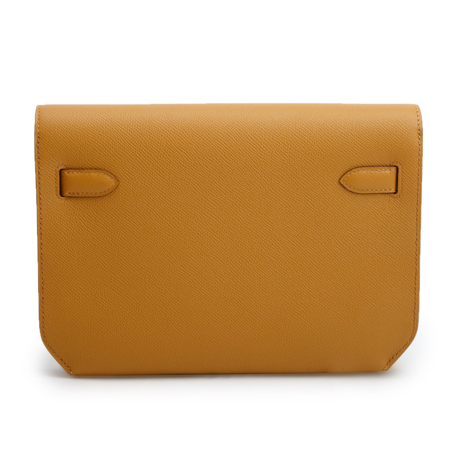 Hermes 2020 Sesame Epsom Leather Pochette Kelly Depeches 25 w/ Box