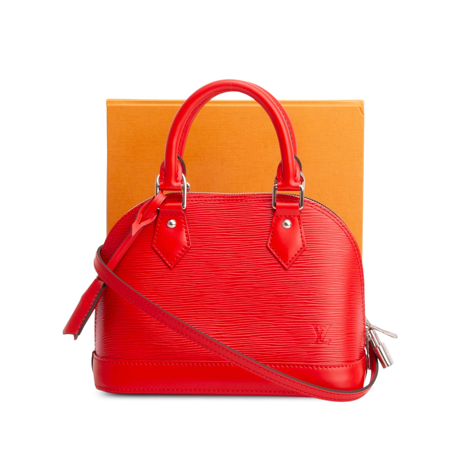 Louis Vuitton 2020 Red Epi Leather Alma BB w/ Box & Strap