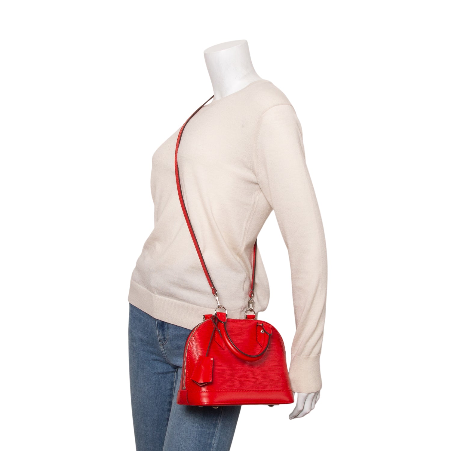Louis Vuitton 2020 Red Epi Leather Alma BB w/ Box & Strap