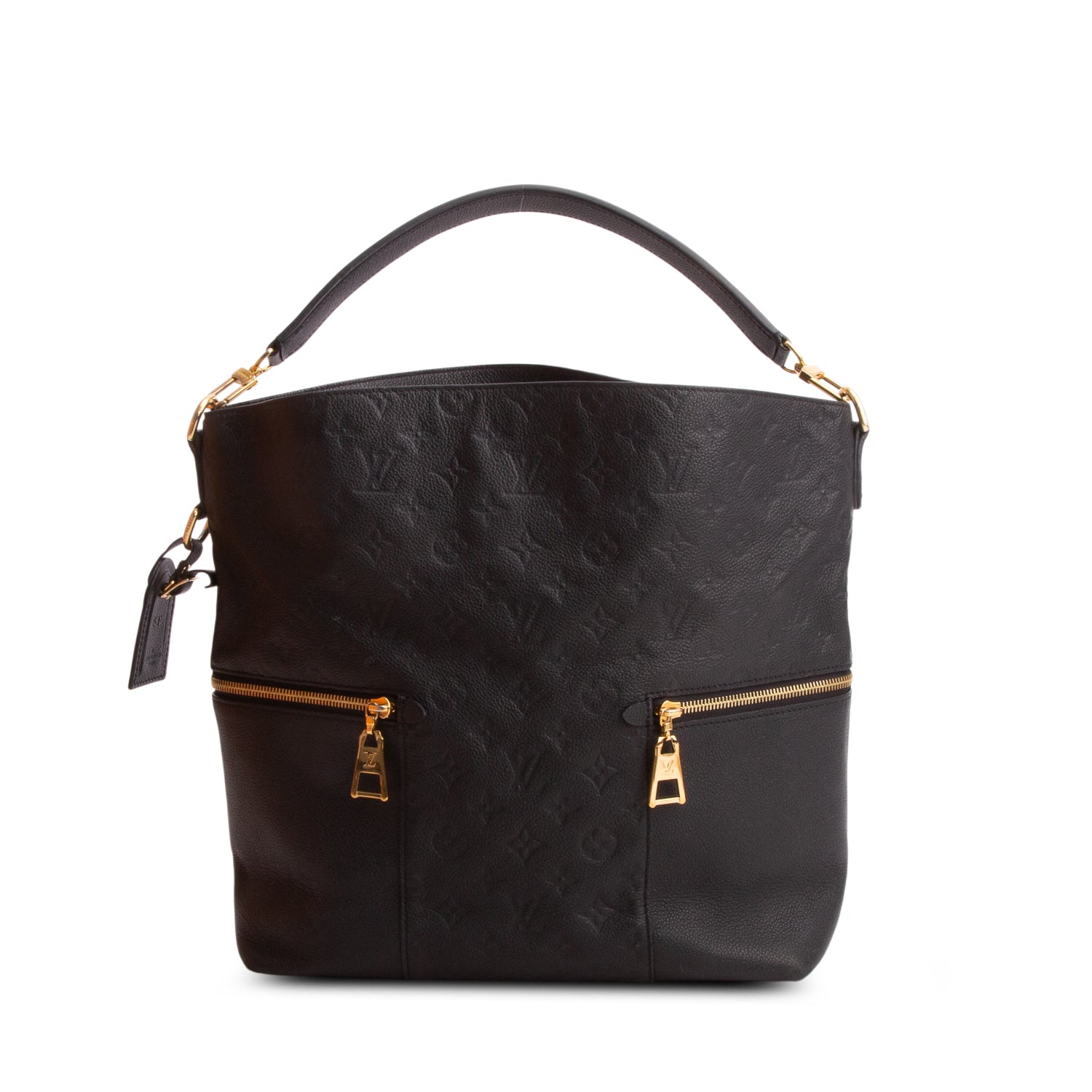 Louis Vuitton Black Monogram Empreinte Leather Melie w/ Strap, Box & Receipt