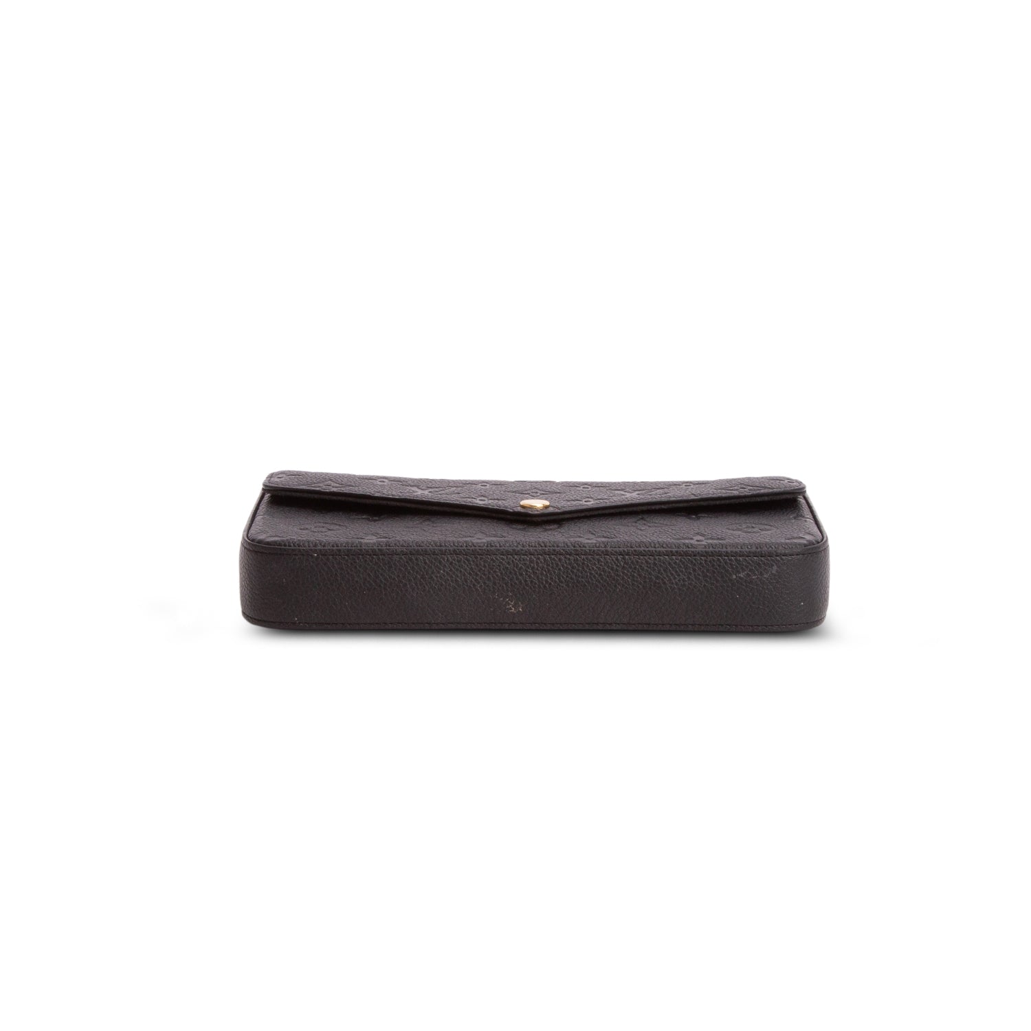Louis Vuitton Black Monogram Empreinte Leather Felicie Pochette w/ Box