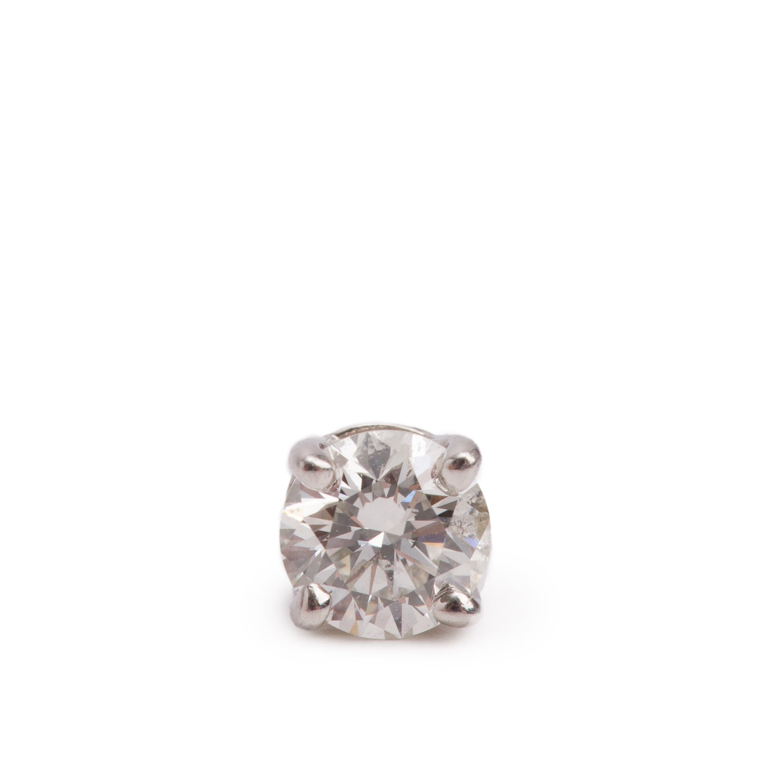 Tiffany & Co. Platinum Solitaire 0.17 ct. Diamond Single Stud Earring