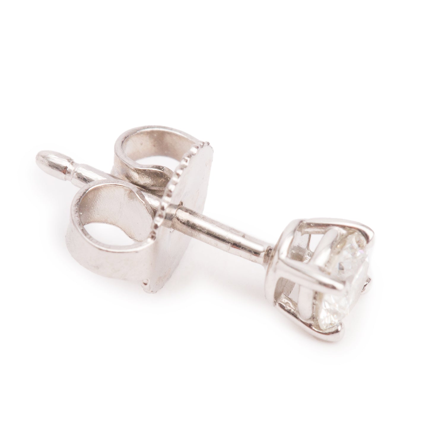 Tiffany & Co. Platinum Solitaire 0.17 ct. Diamond Single Stud Earring