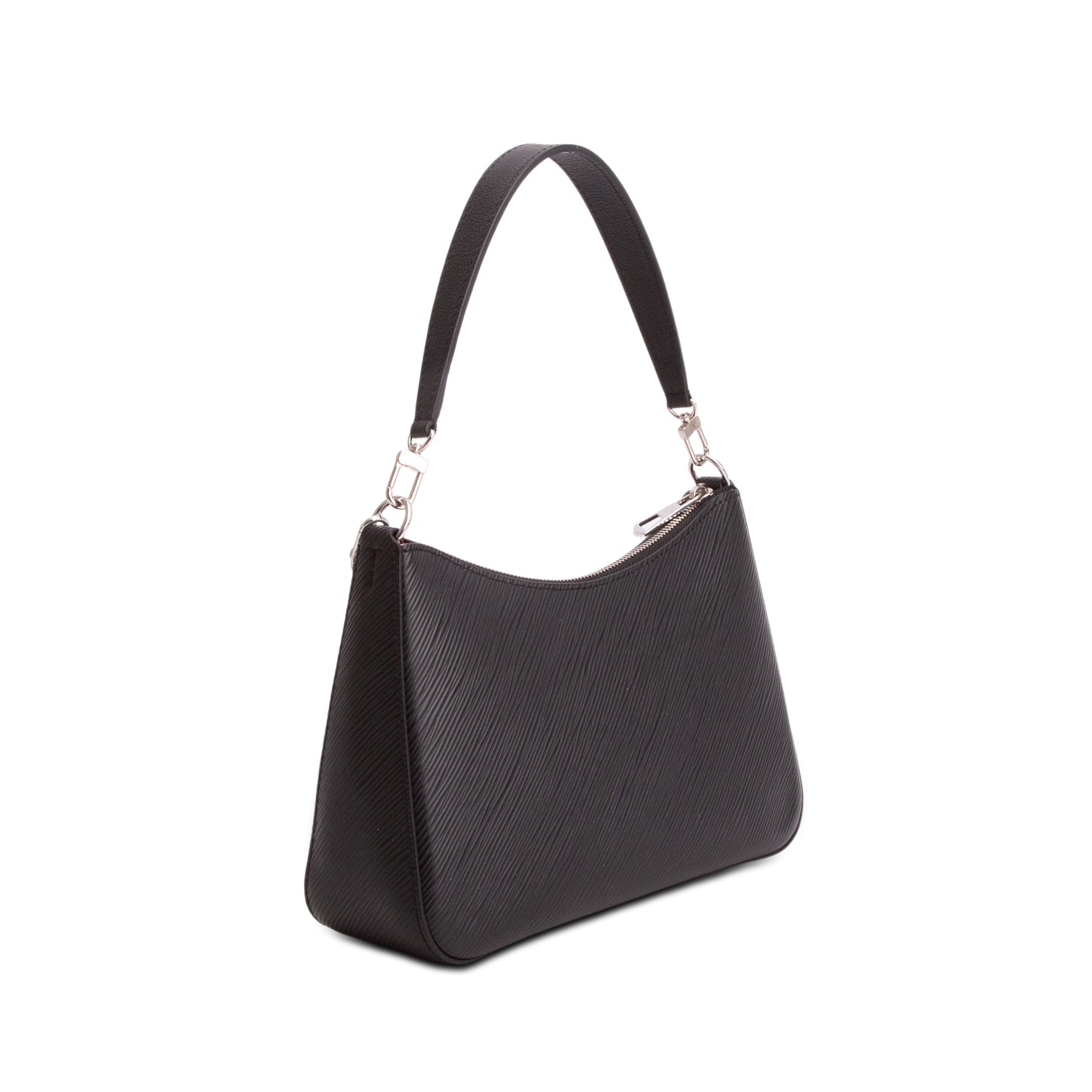 Louis Vuitton Black Epi Leather Marelle Quartz Bag w/ Straps & Zip Pouch