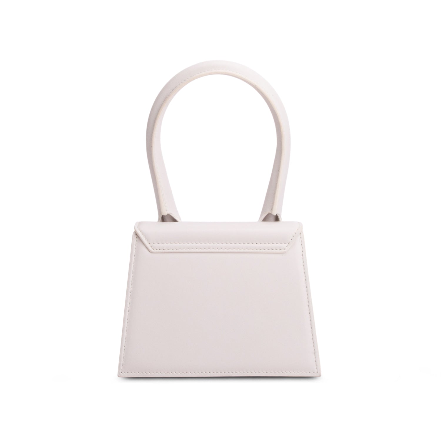 Jacquemus White Smooth Calfskin Le Chiquito Moyen w/ Strap
