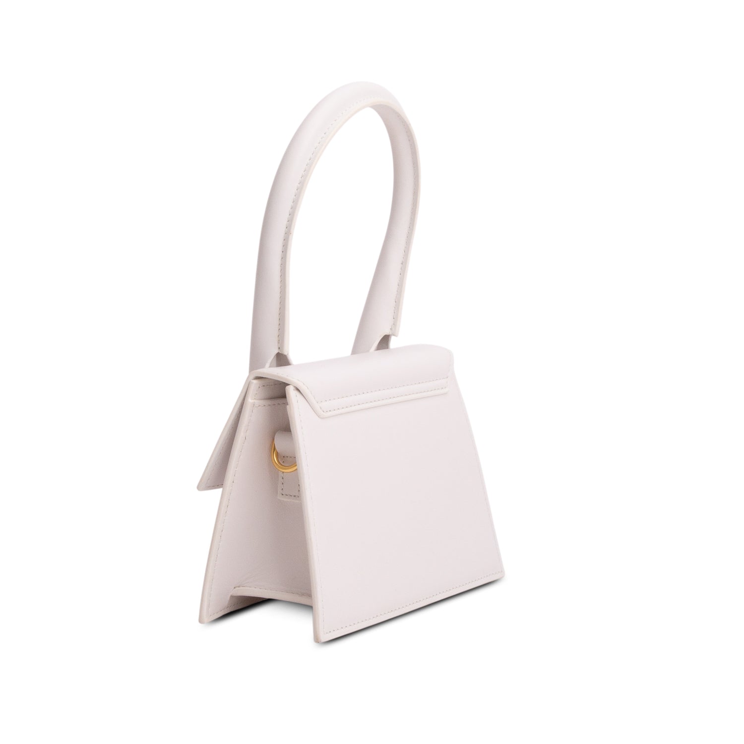 Jacquemus White Smooth Calfskin Le Chiquito Moyen w/ Strap