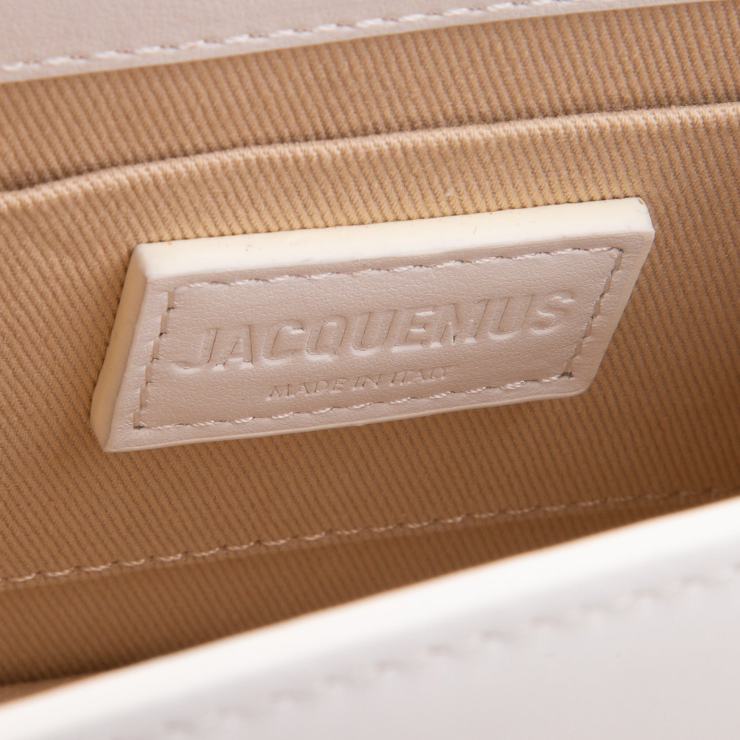 Jacquemus White Smooth Calfskin Le Chiquito Moyen w/ Strap