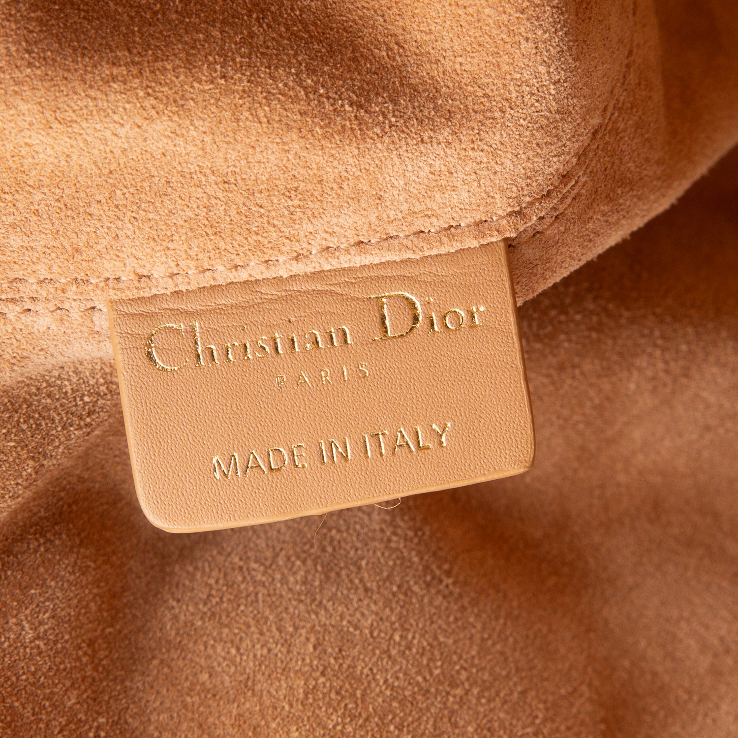 Christian Dior 2023 Beige Macrocannage Calfskin Leather Medium Toujours Bag w/ Pouch & Authenticity Card