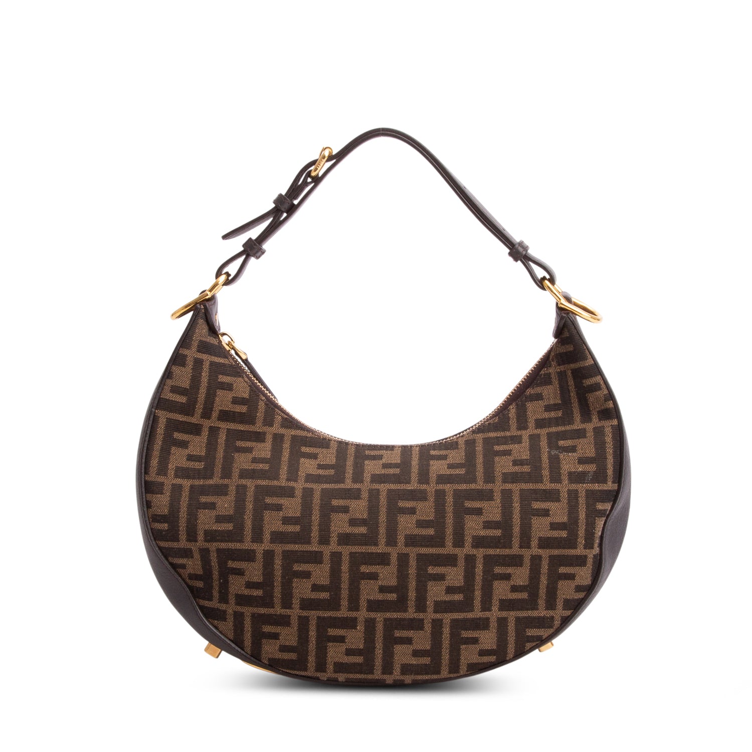 FENDI　バッグ Fendi Brown FF Zucca Canvas Small Fendigraphy Bag – OLIVER'S