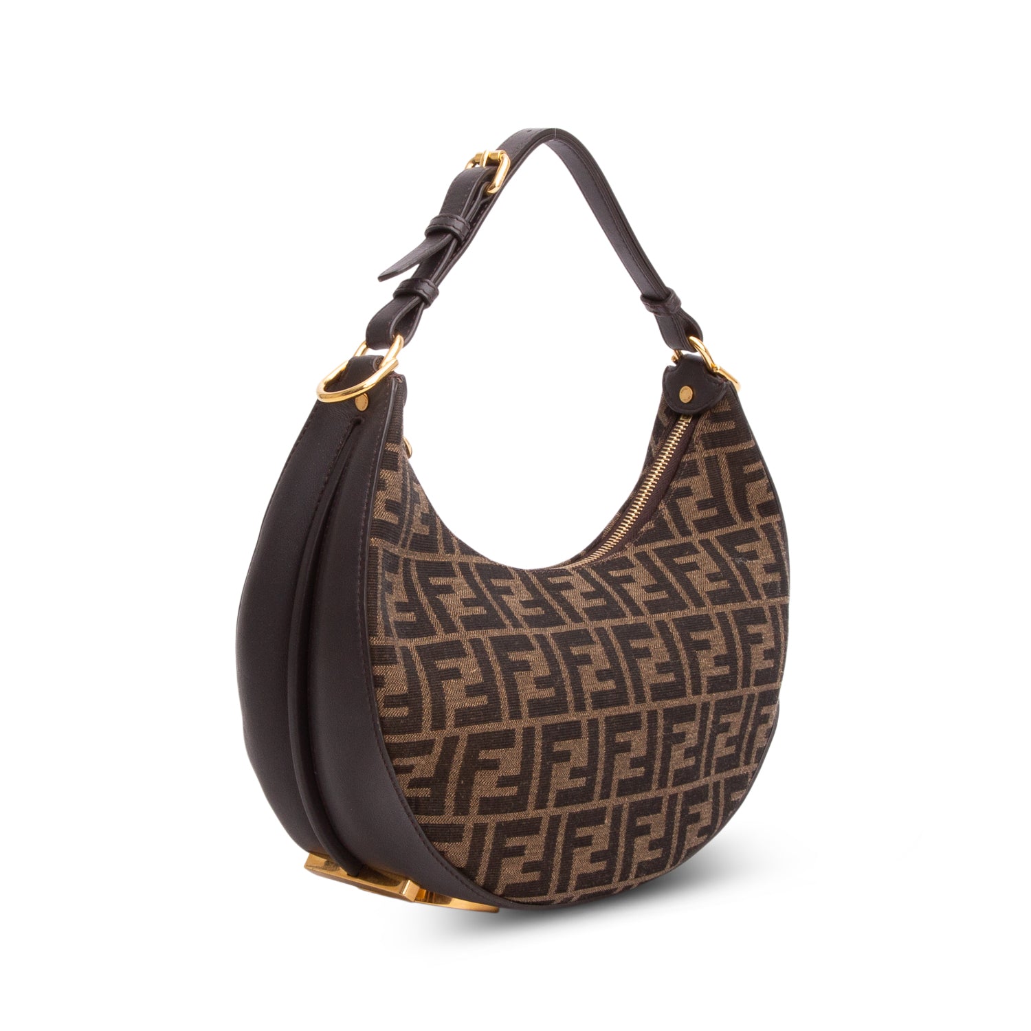 Fendi Brown FF Zucca Canvas Small Fendigraphy Bag