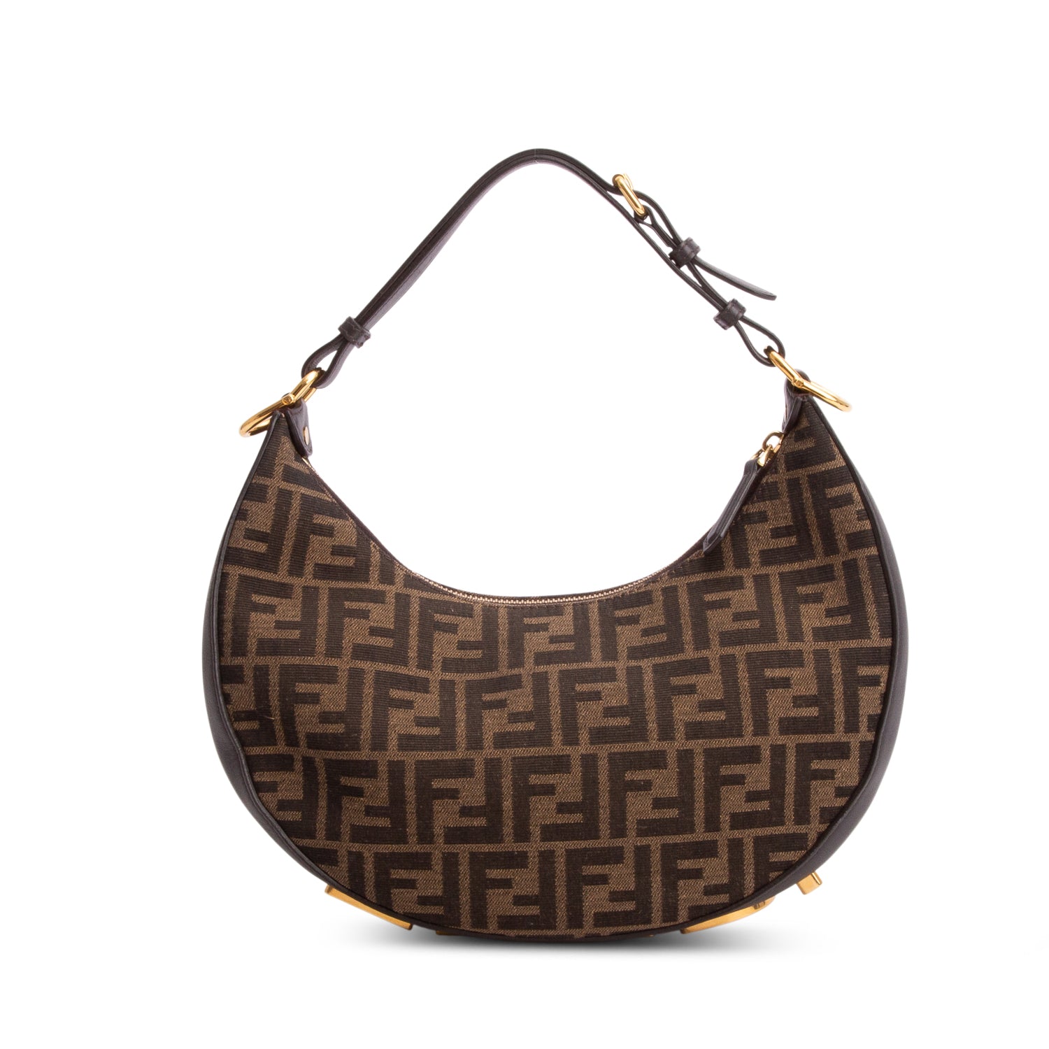Fendi Brown FF Zucca Canvas Small Fendigraphy Bag