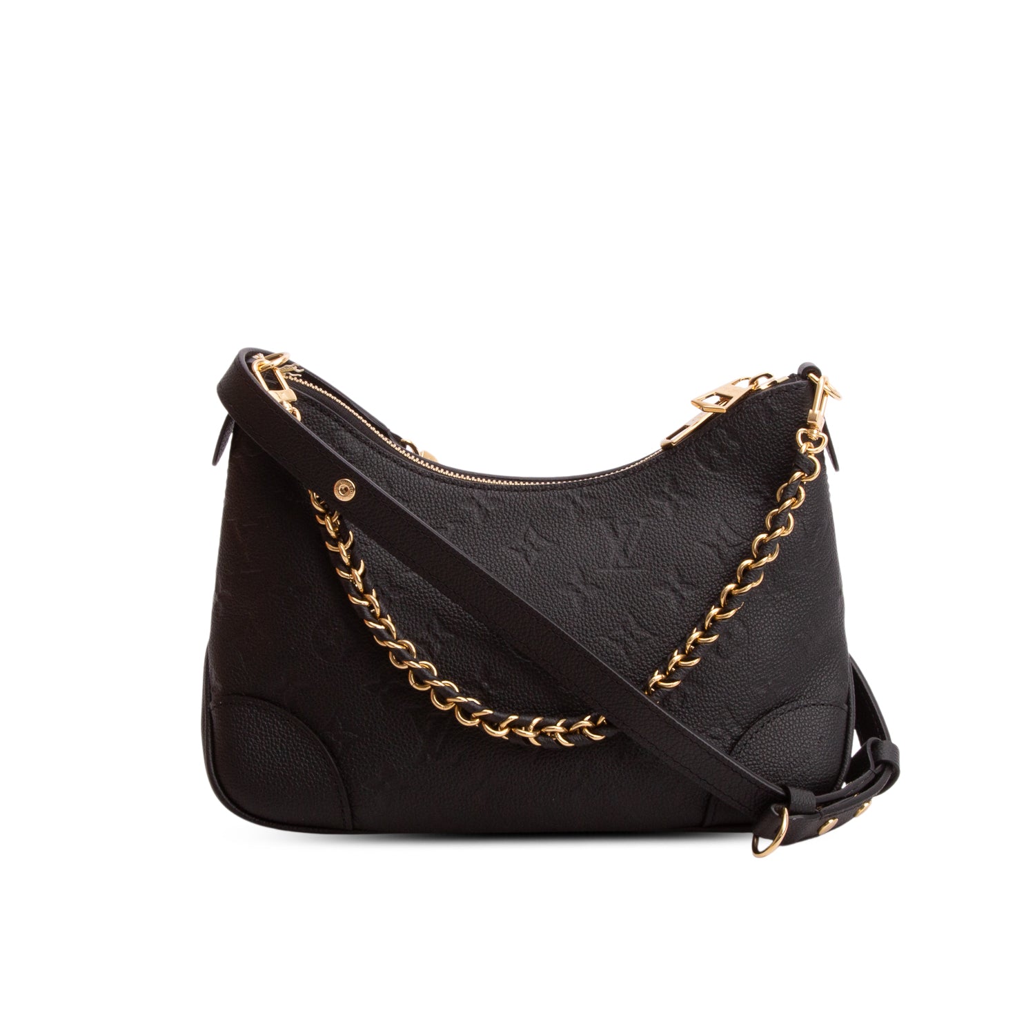 Louis Vuitton 2026 Black Monogram Empreinte Boulogne PM w/ Box, Straps & Receipt