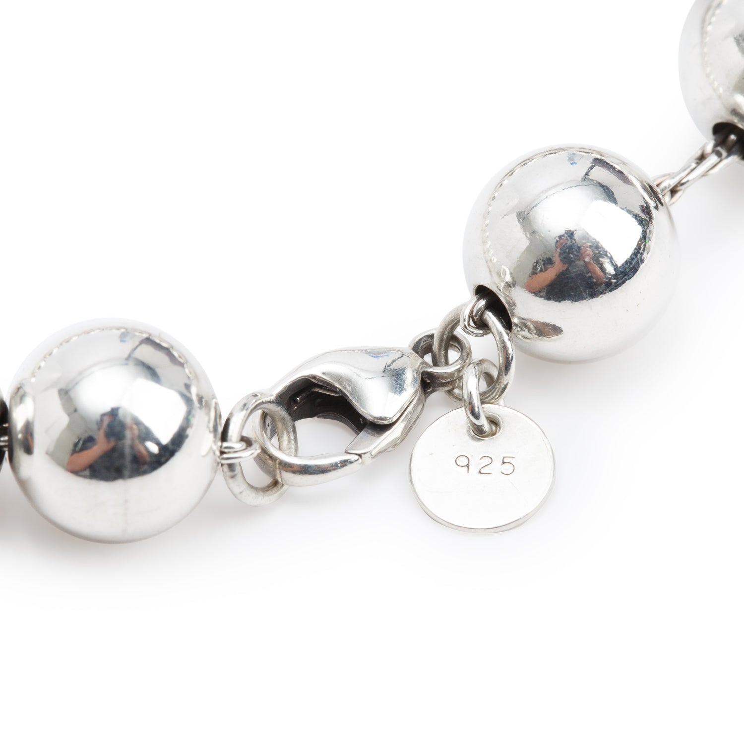 Tiffany & Co. Sterling Silver 10 MM HardWear Ball Bracelet