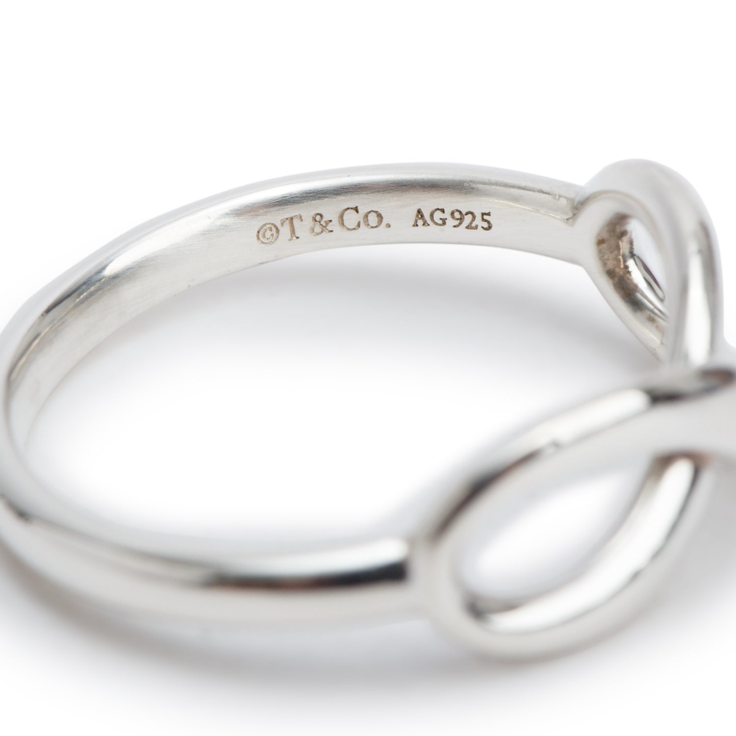 Tiffany & Co. Sterling Silver Infinity Ring, Size 6.5