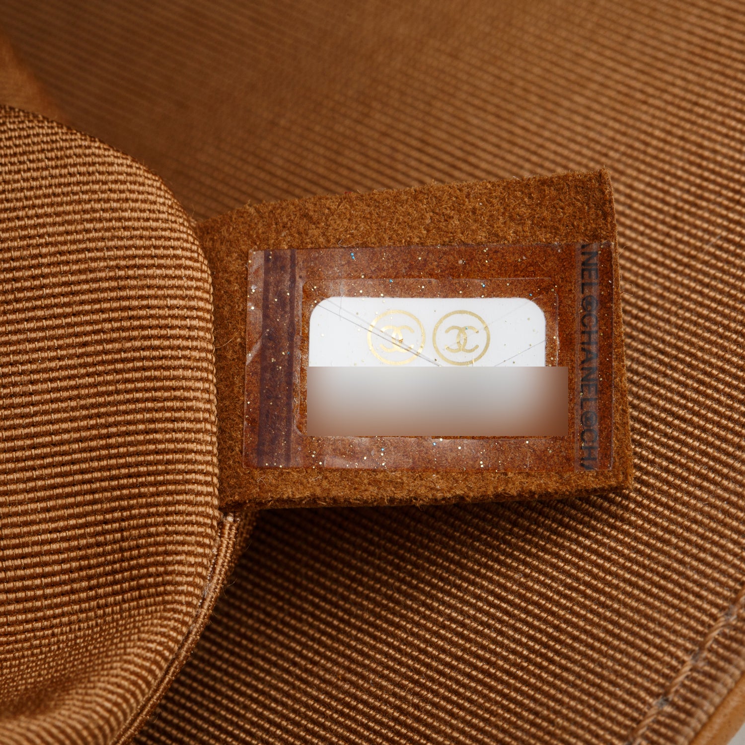 Chanel Tan Double Stitch Chevron Lambskin Leather Medium Flap Bag w/ Box & Authenticity Card