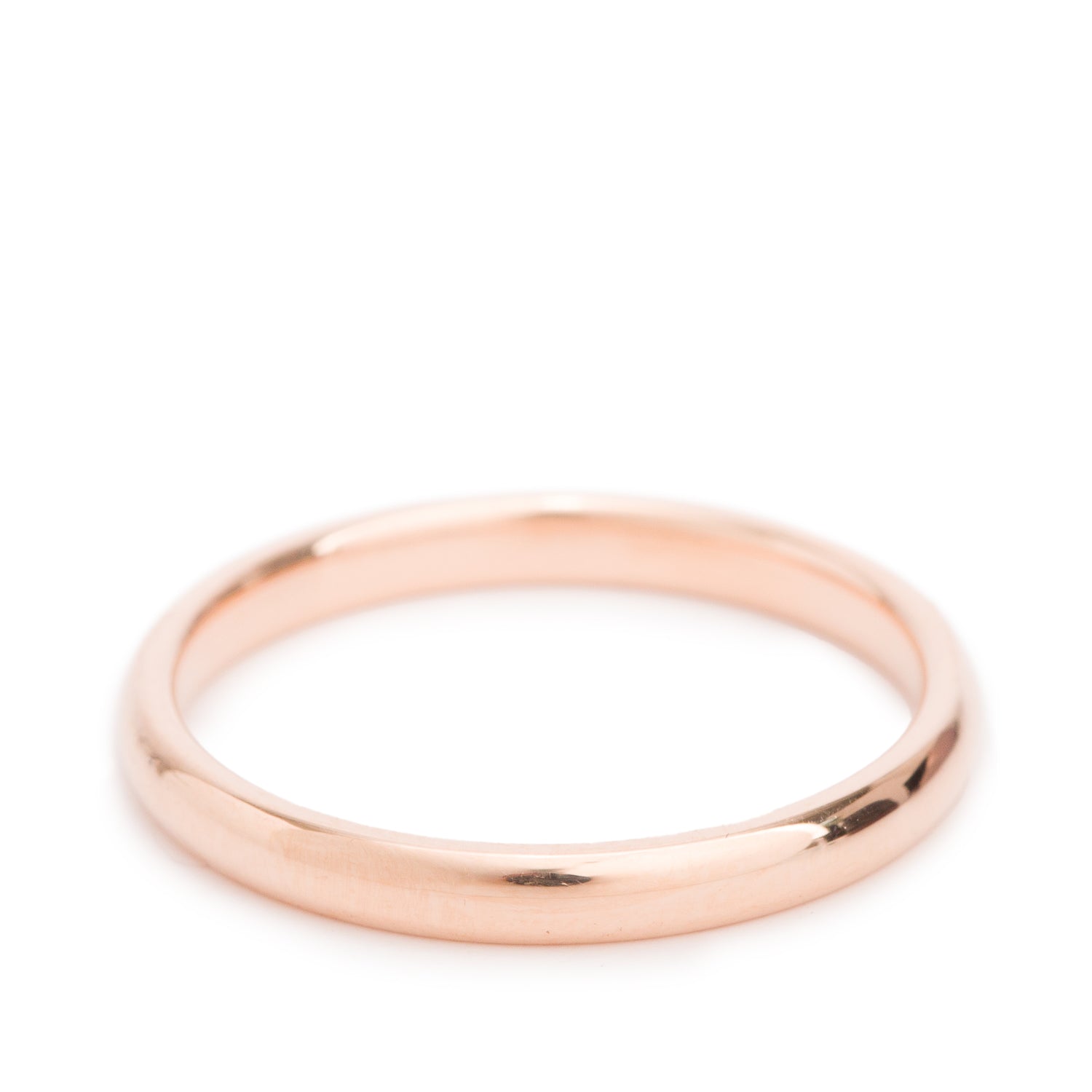 Chopard 18k Rose Gold 2.5 MM Wedding Band, Size 55 7.25 w/ Box
