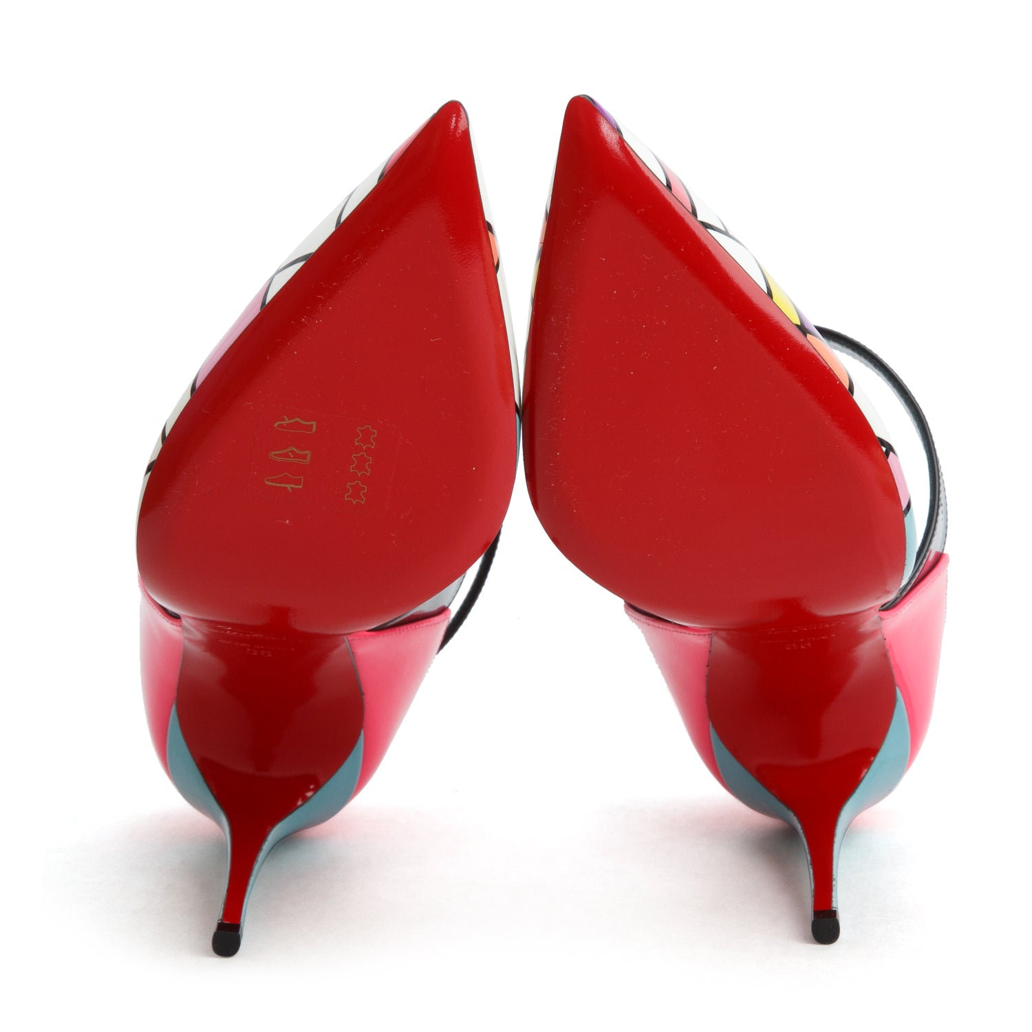 Christian Louboutin 2020 Multicolor Patent Leather Liloo 100 Pumps, Size 36 w/ Box & Receipt