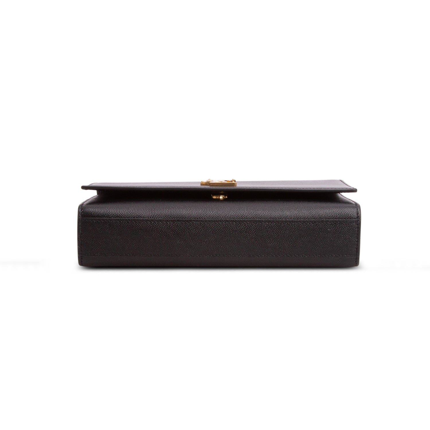 Saint Laurent 2023 Black Grain De Poudre Medium Kate Bag