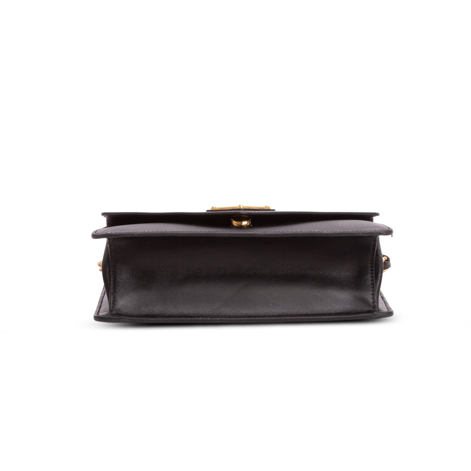 Prada Black Saffiano Soft Calf Leather Envelope Shoulder Bag w/ Authenticity Card