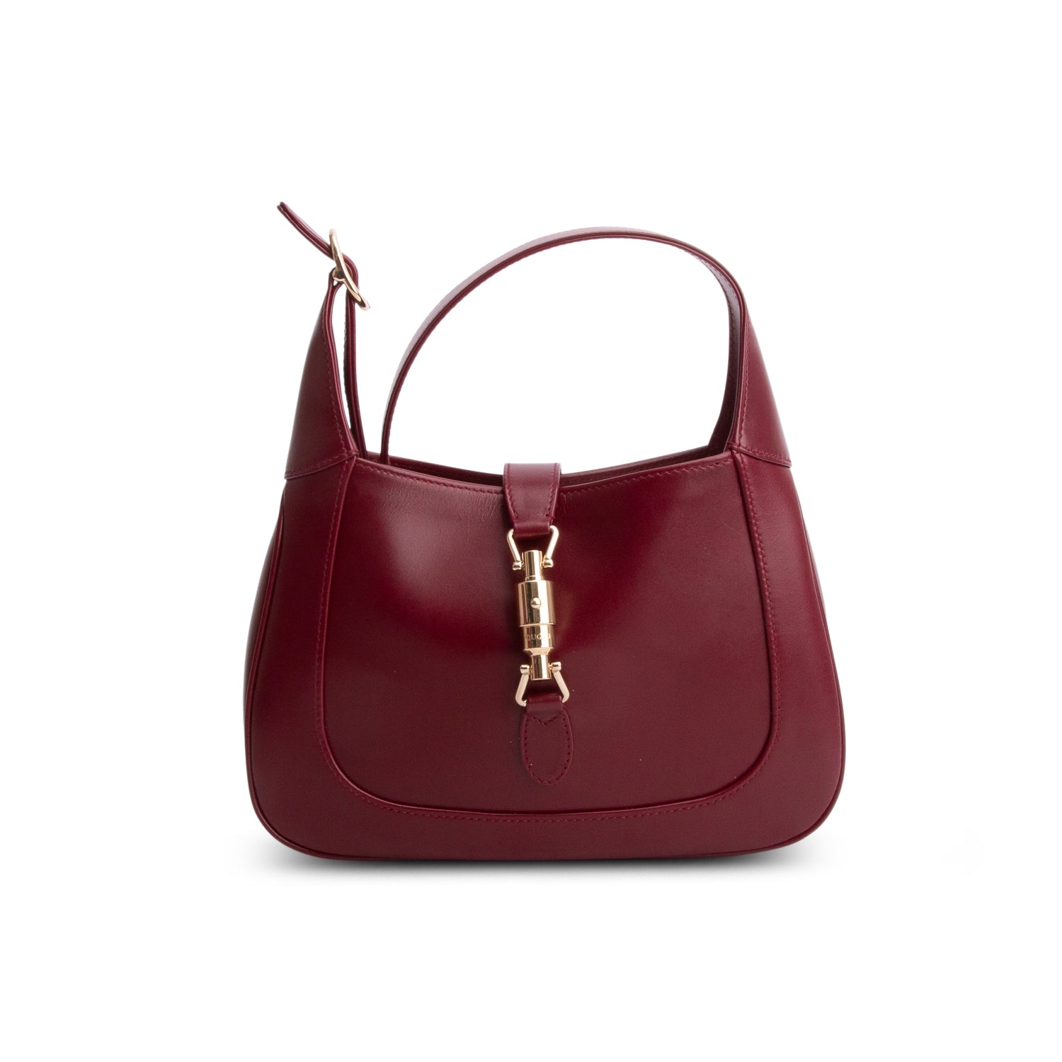 Gucci 2025 Bordeaux Leather Medium Jackie 1961 Hobo Bag w/ Box, Receipt & Strap