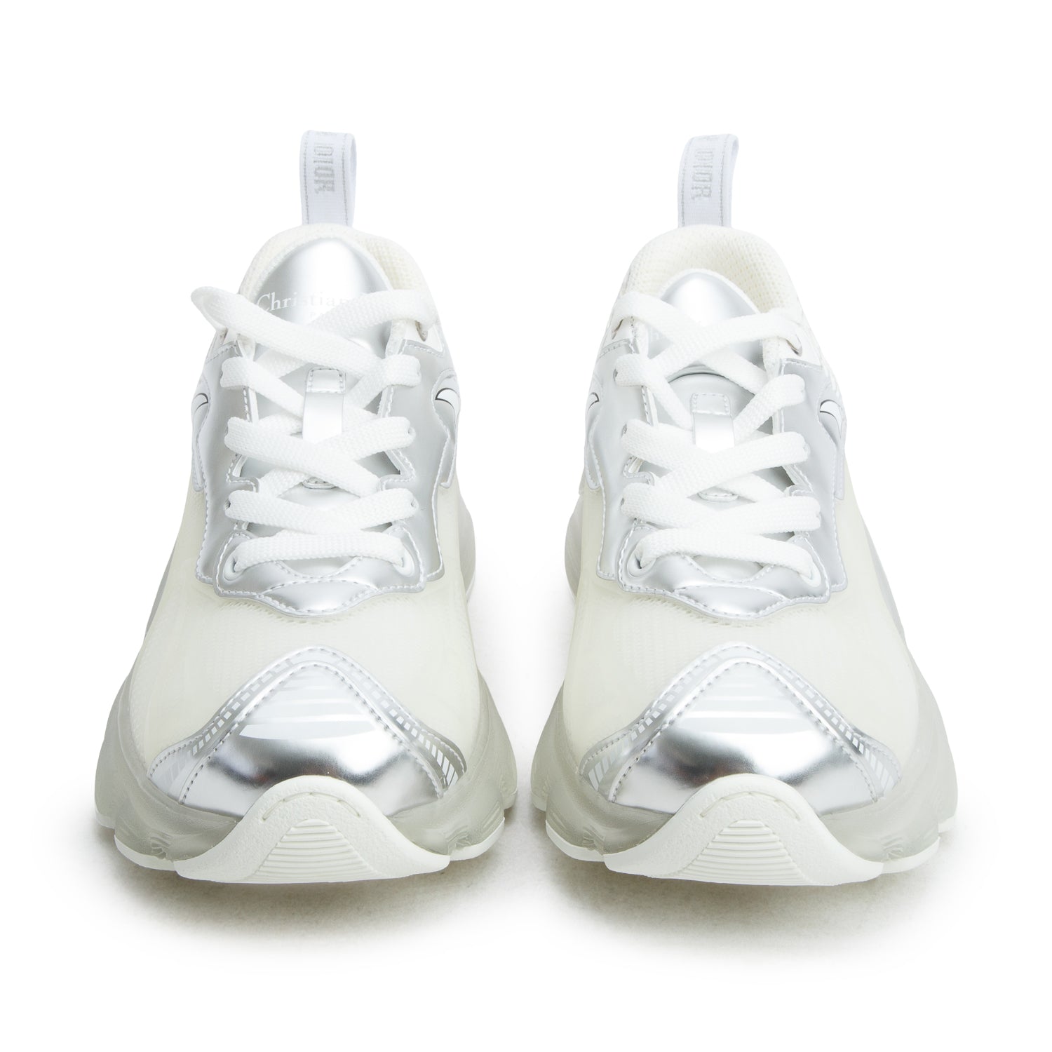 Christian Dior White and Transparent Rubber Vibe Sneakers, Women Size 36 w/ Box