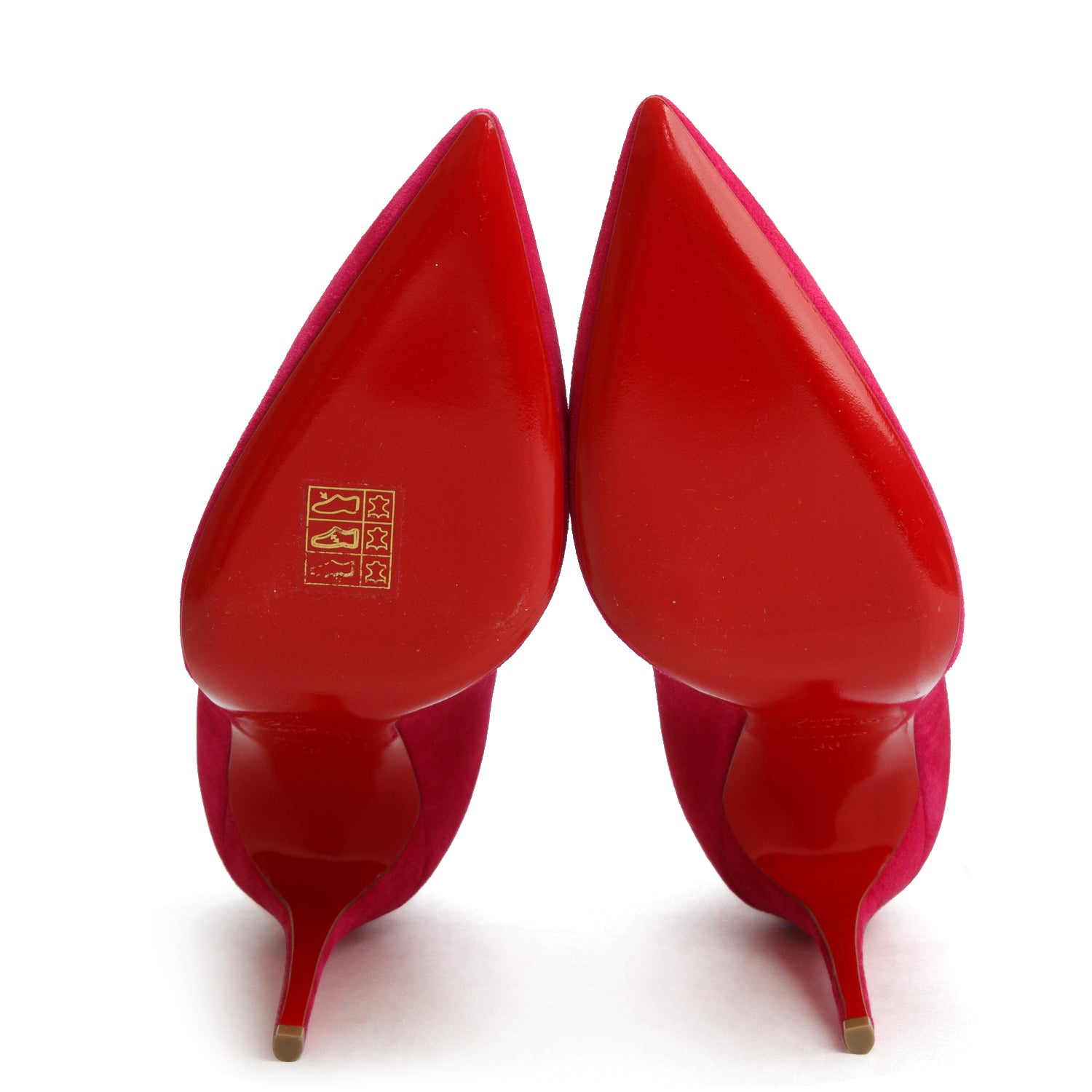 Christian Louboutin Pink Suede Galerietta 100 Pumps, Size 36 w/ Box
