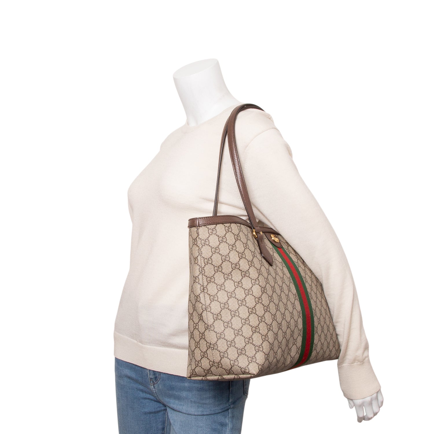 Gucci GG Supreme Monogram Large Ophidia Tote