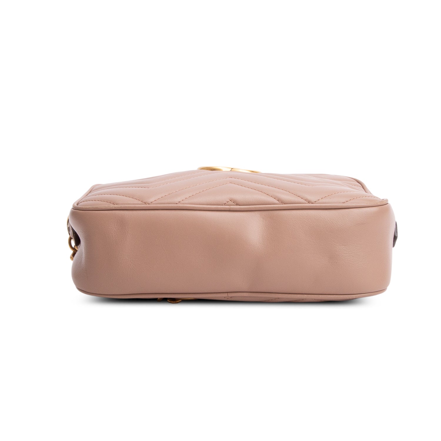 Gucci Beige GG Marmont Matelasse Small Camera Bag w/ Box