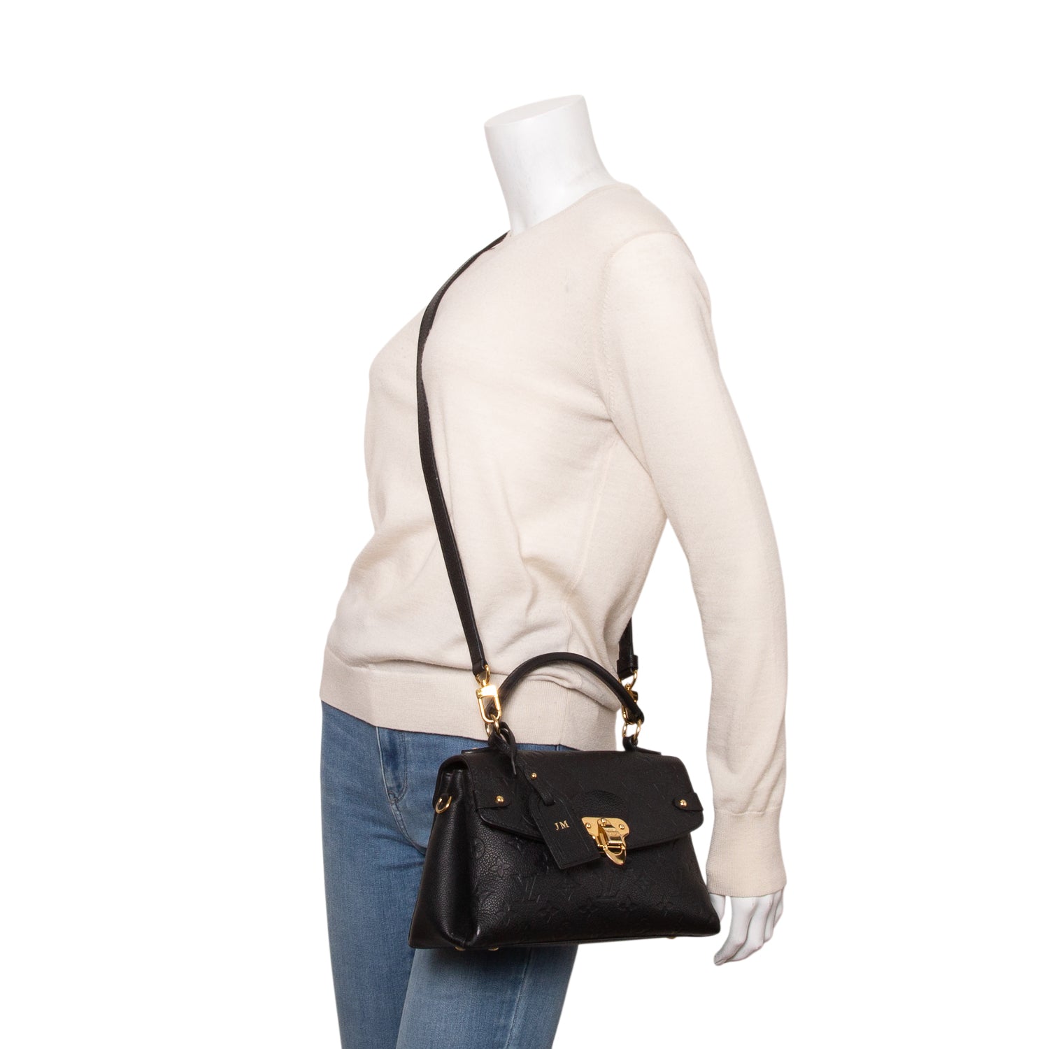 Louis Vuitton Black Empreinte Leather Georges BB w/ Strap