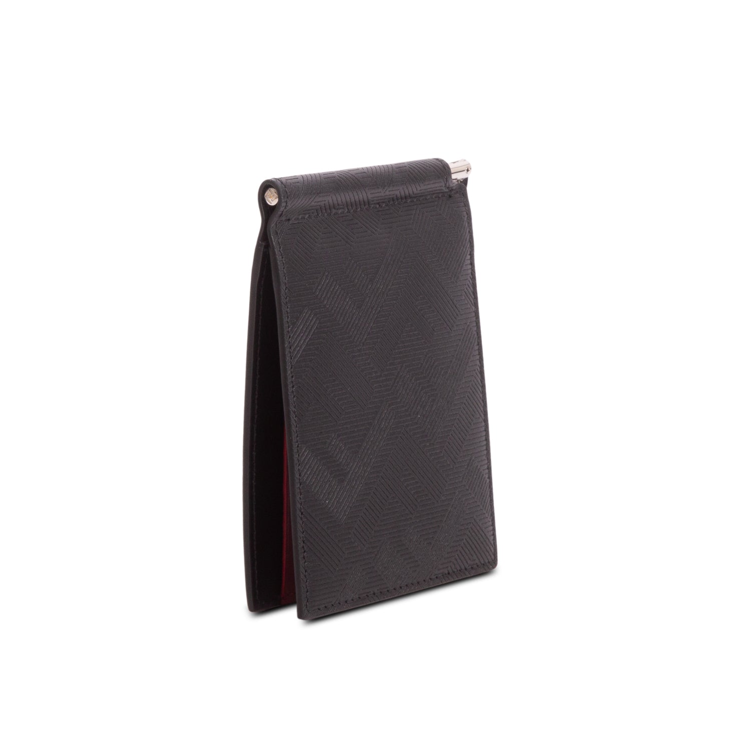 Fendi 2025 Black Leather Shadow Money Clip Wallet w/ Box & Receipt