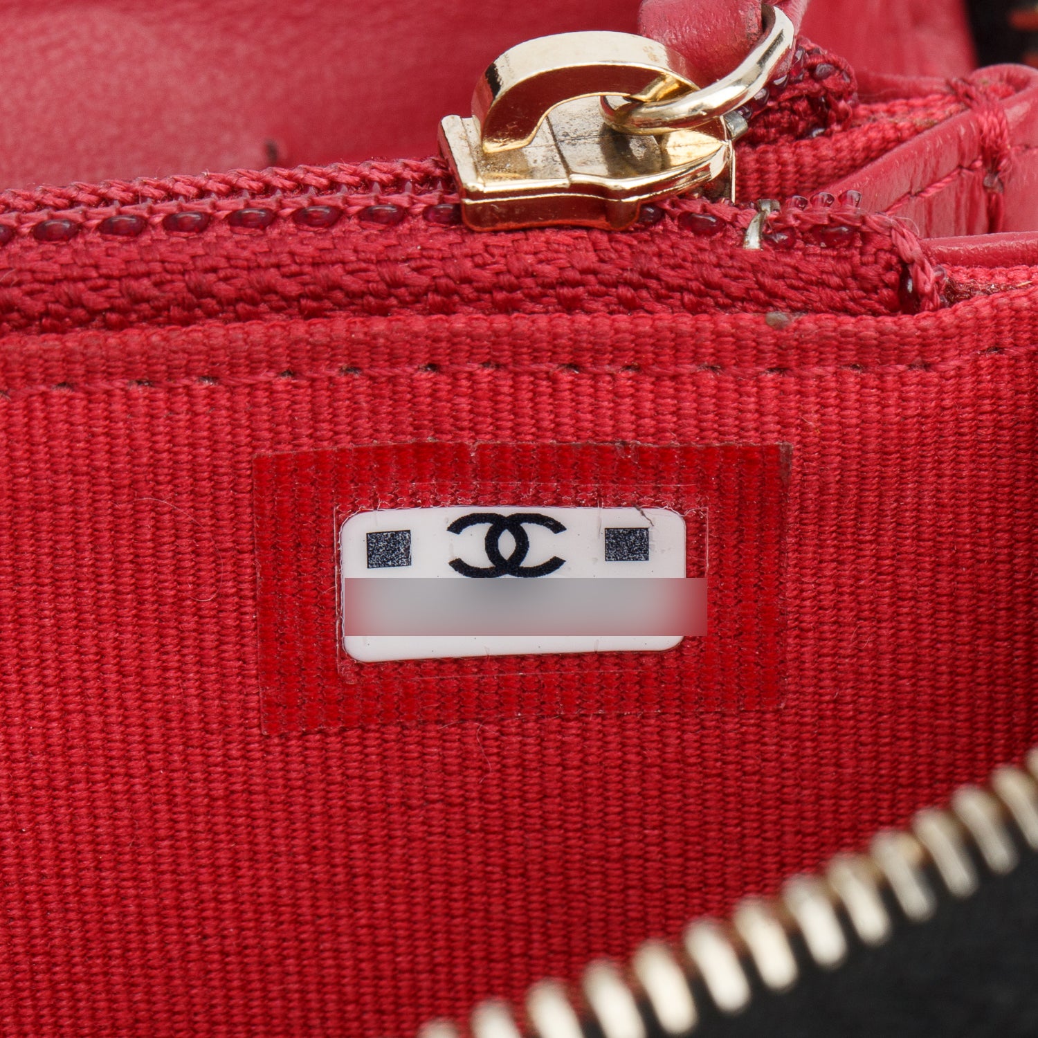 Chanel Black Lambskin Quilted Medium 19 Zip Around Purse Wallet