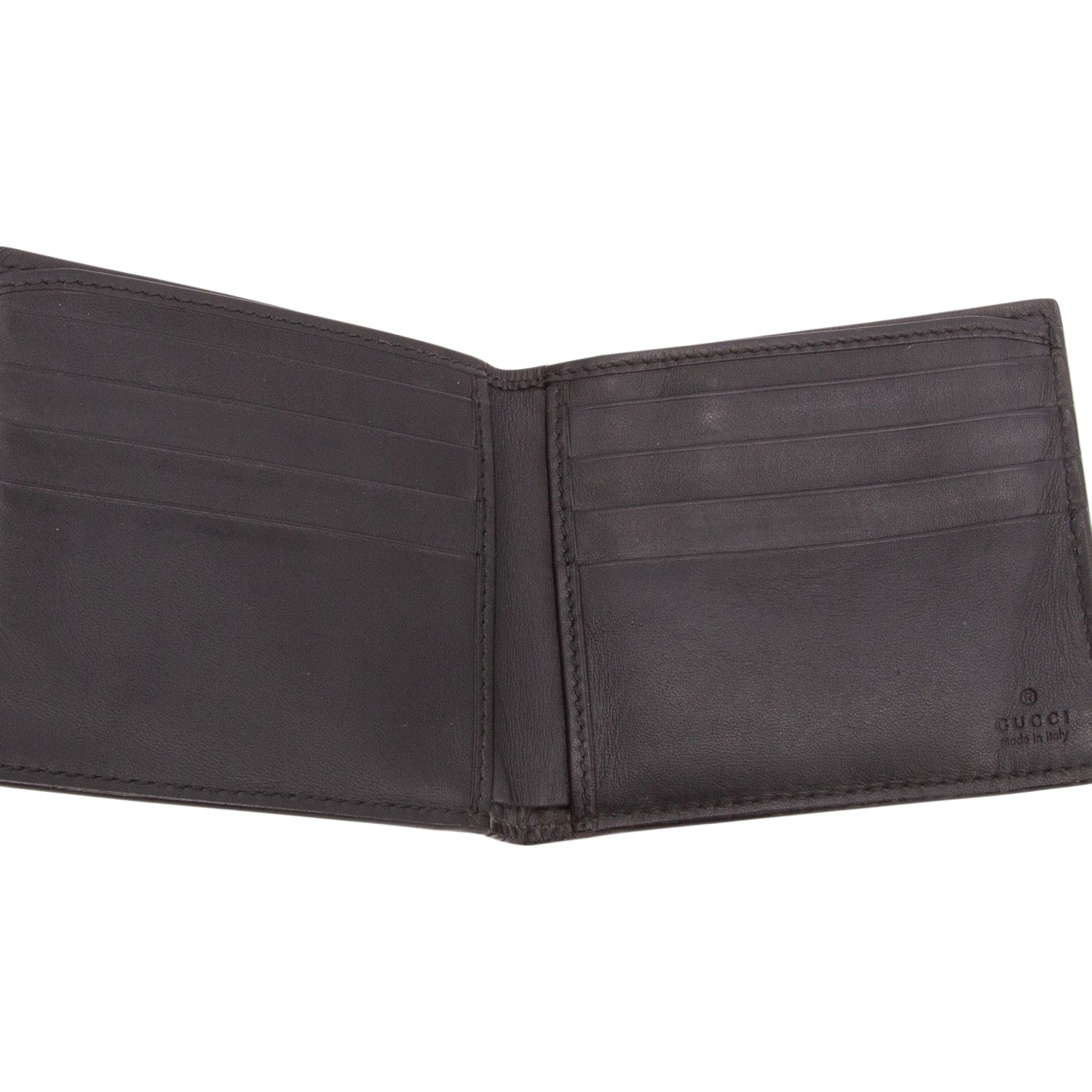 Gucci Beige & Multicolour GG Supreme Bee Print Bifold Wallet