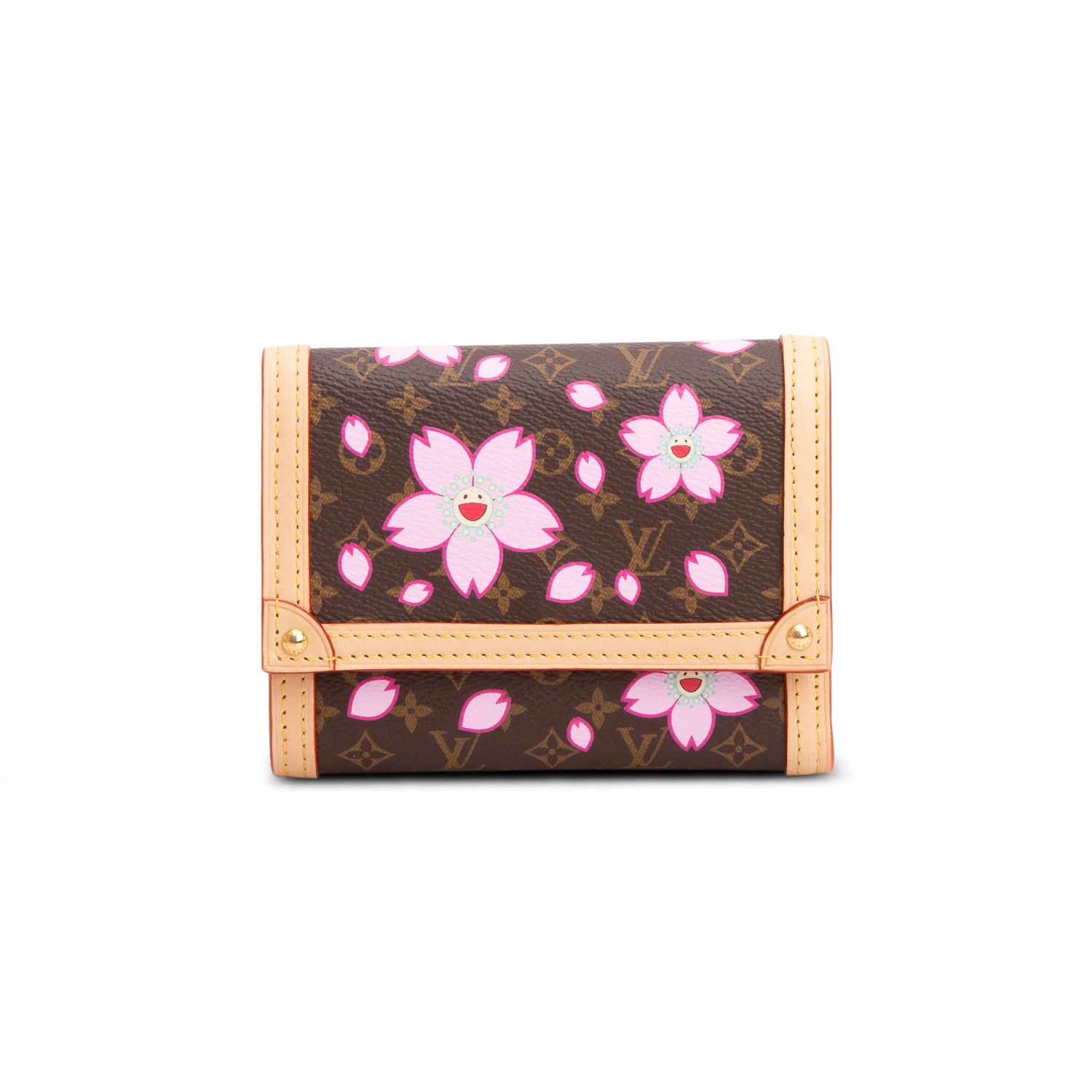Louis Vuitton x TM Monogram Cherry Blossom Victorine NV Wallet w/ Box