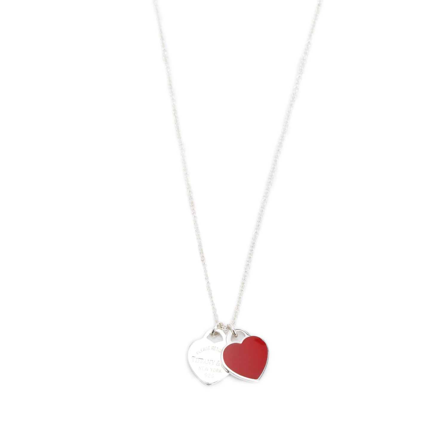 Tiffany & Co. Return to Tiffany Mini Double Heart Tag Pendant