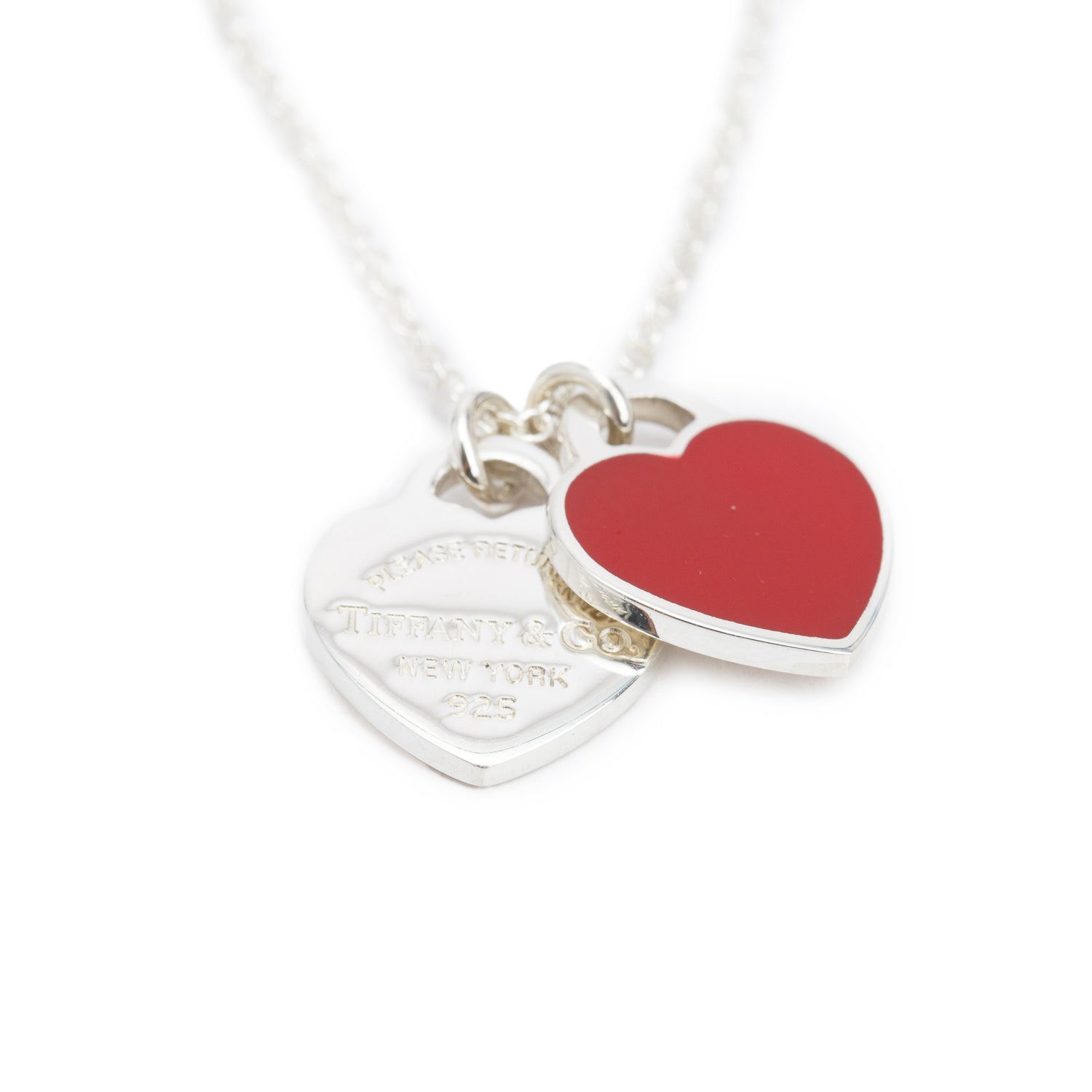 Tiffany & Co. Return to Tiffany Mini Double Heart Tag Pendant