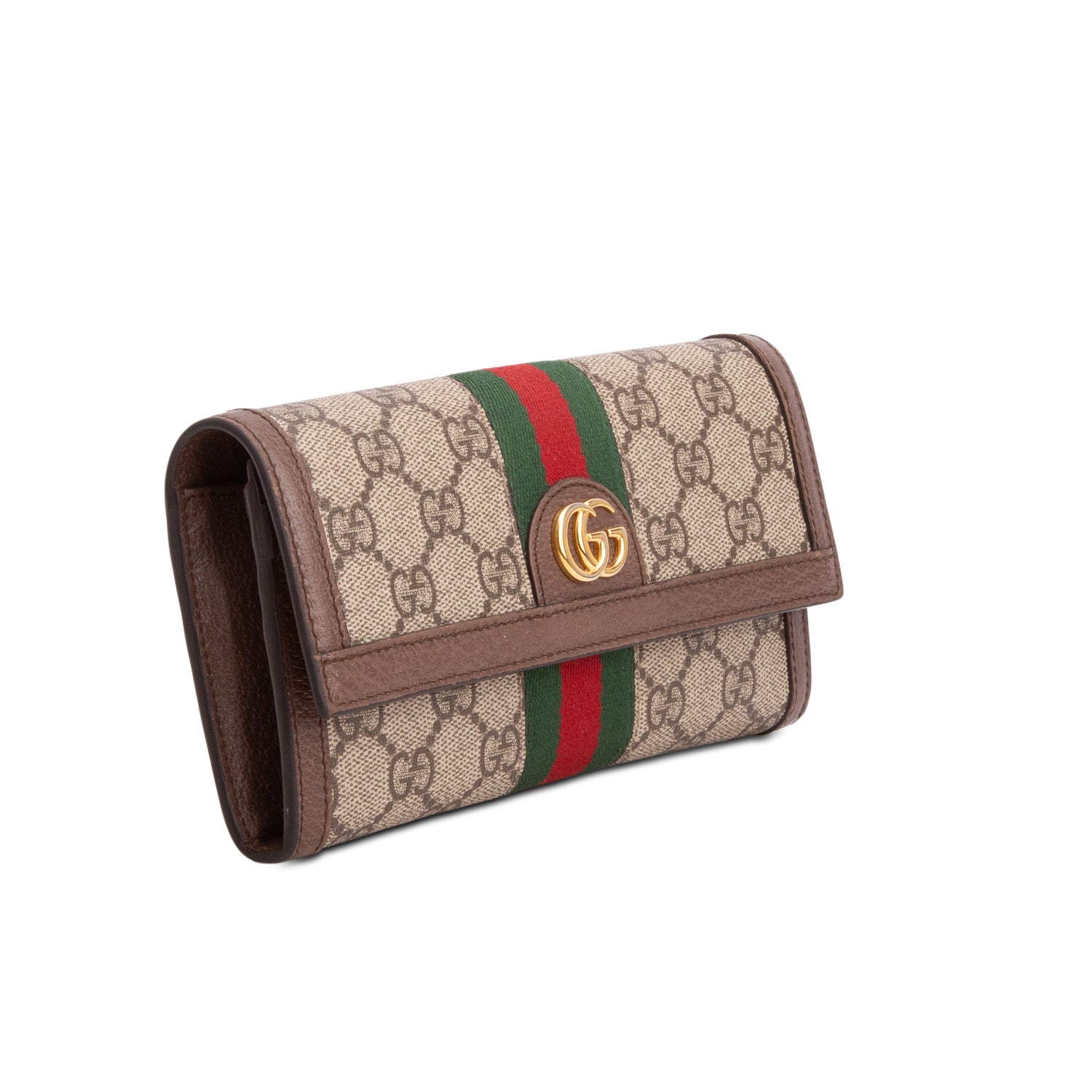 Gucci GG Supreme Web Ophidia Continental Flap Wallet w/ Box