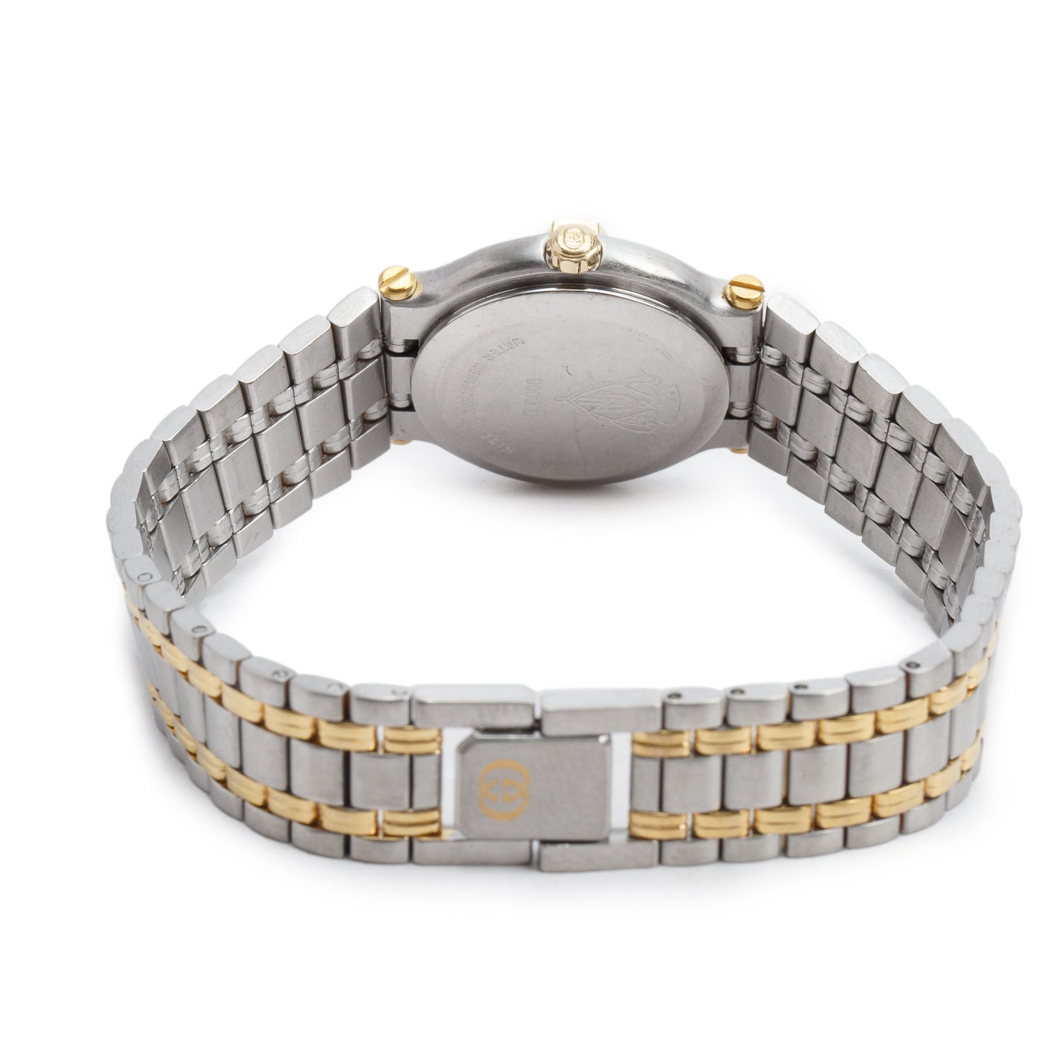 Gucci Vintage Two-Tone Stainless Steel 9000L Series 25 MM Quartz Watch Creme Dial