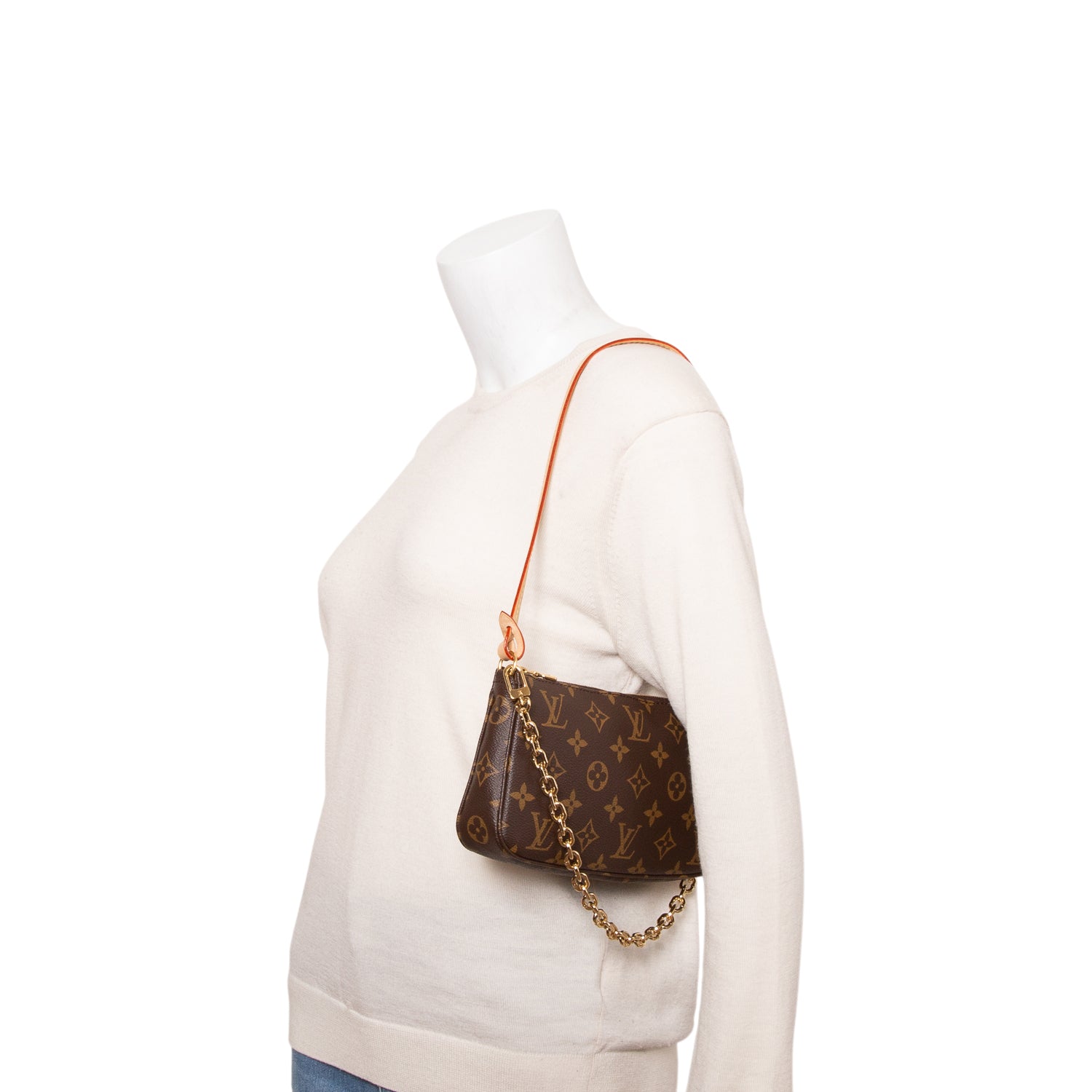 Louis Vuitton 2025 Monogram Pochette Accessoires w/ Box, Straps & Receipt